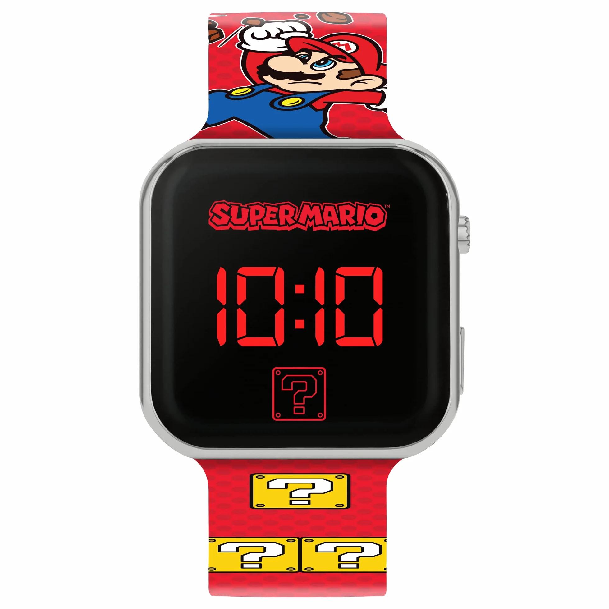 Mario GSM4107 Reloj Digital de Cuarzo para niño Correa Plástico Rojo