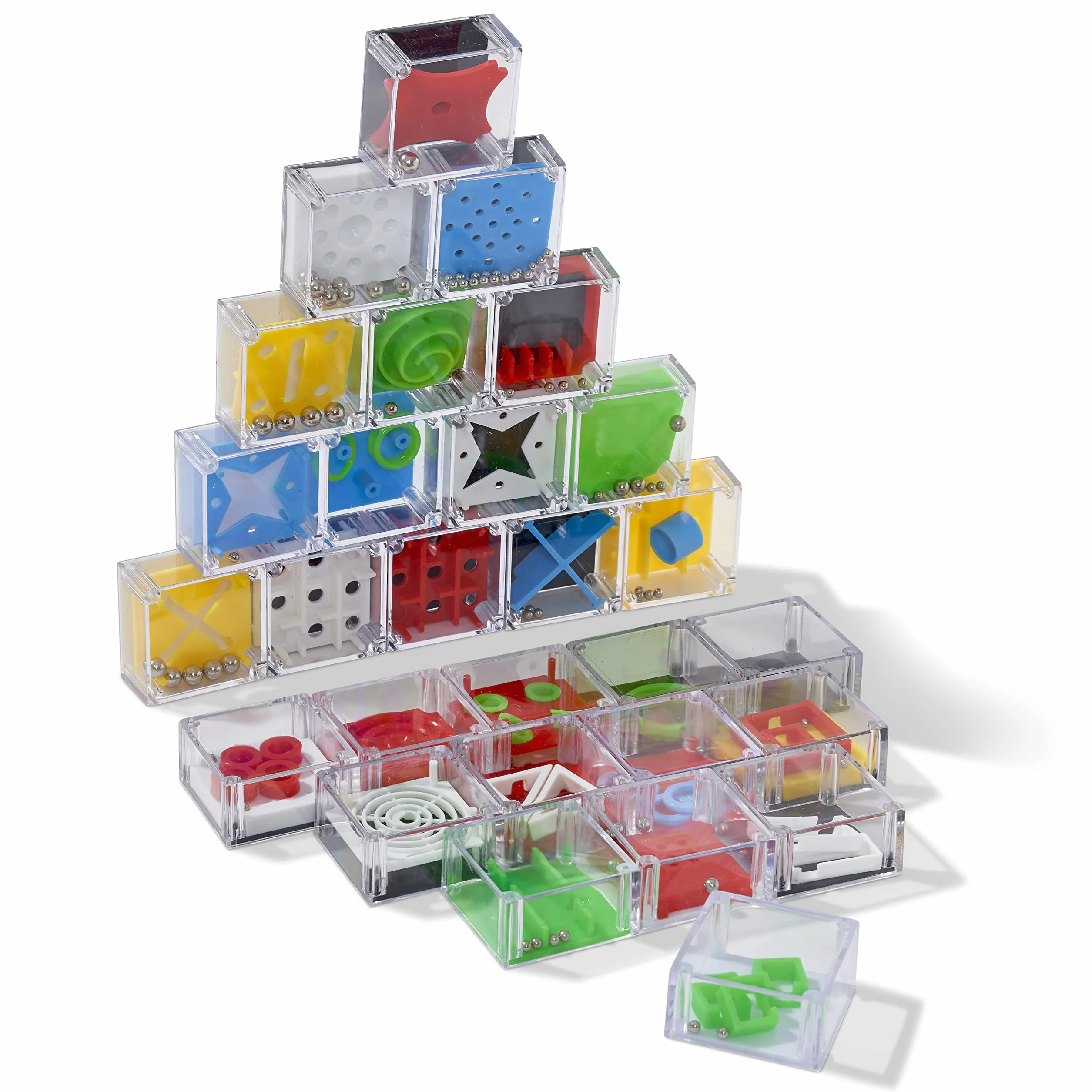 THE TWIDDLERS - 28 Mini Juegos de Rompecabezas para Niños - Rompecabezas en Forma de Cubo Regalar en Fiestas de Cumpleaños y Regalos Comunion para Invitados