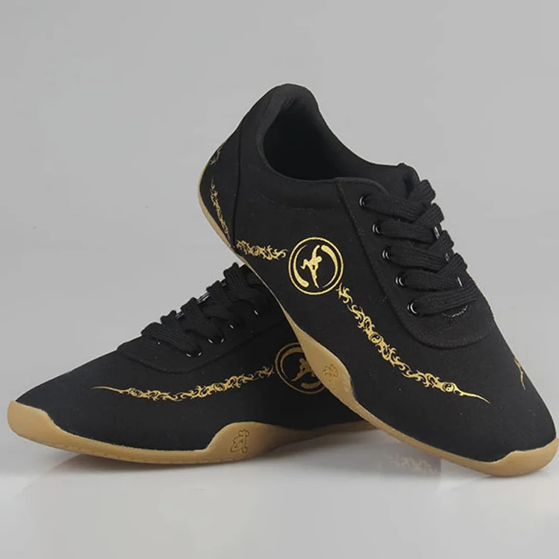 Lona Artes Marciales Zapatillas para Hombres, Respirable Kung Fu Tai-Chi Zapatos Antideslizantes