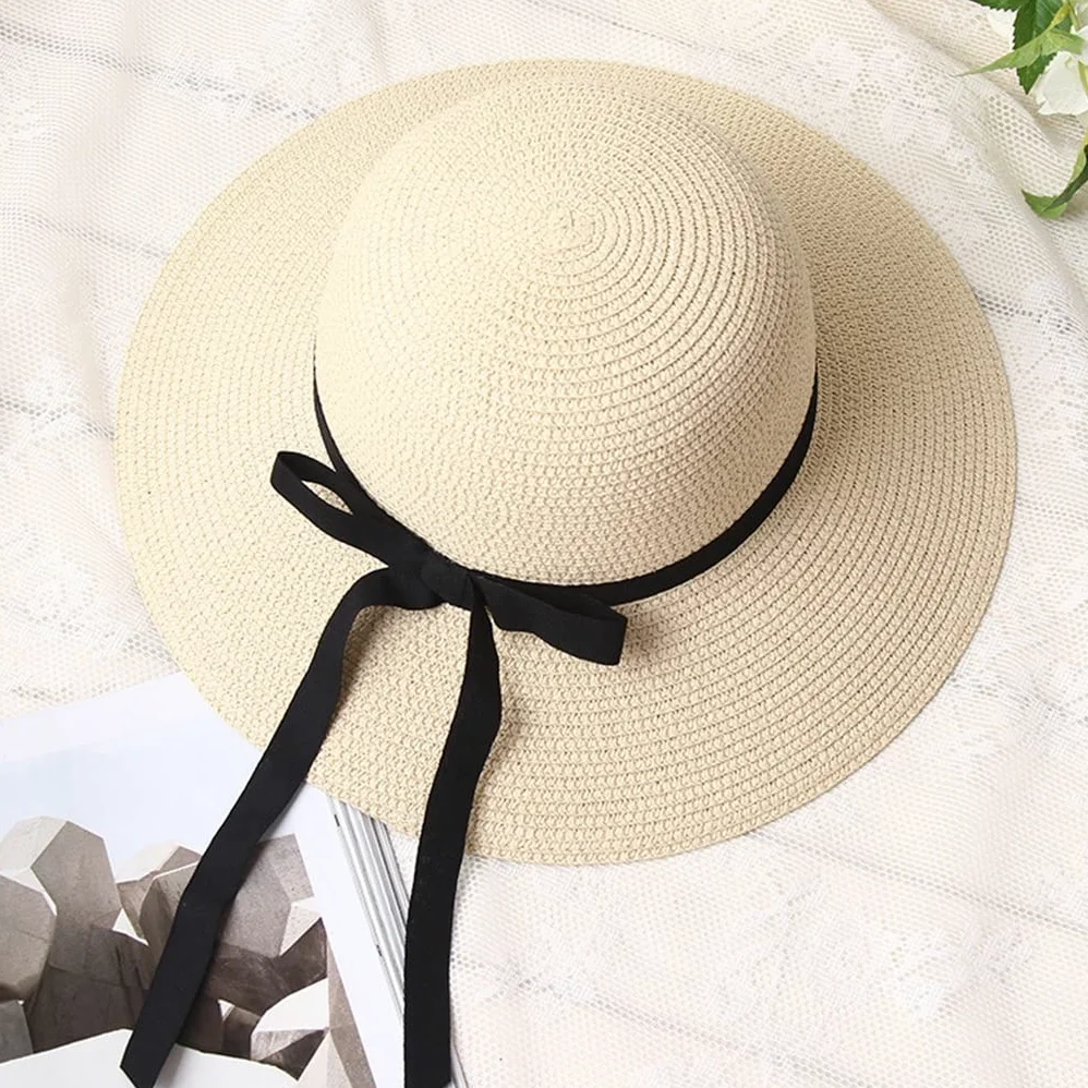 YXWYXWA Sombrero Damas Verano Sombrero Solar Gorro de Pescado Gran Sombrero de Borde Playa Plegable Sombrero de Sol