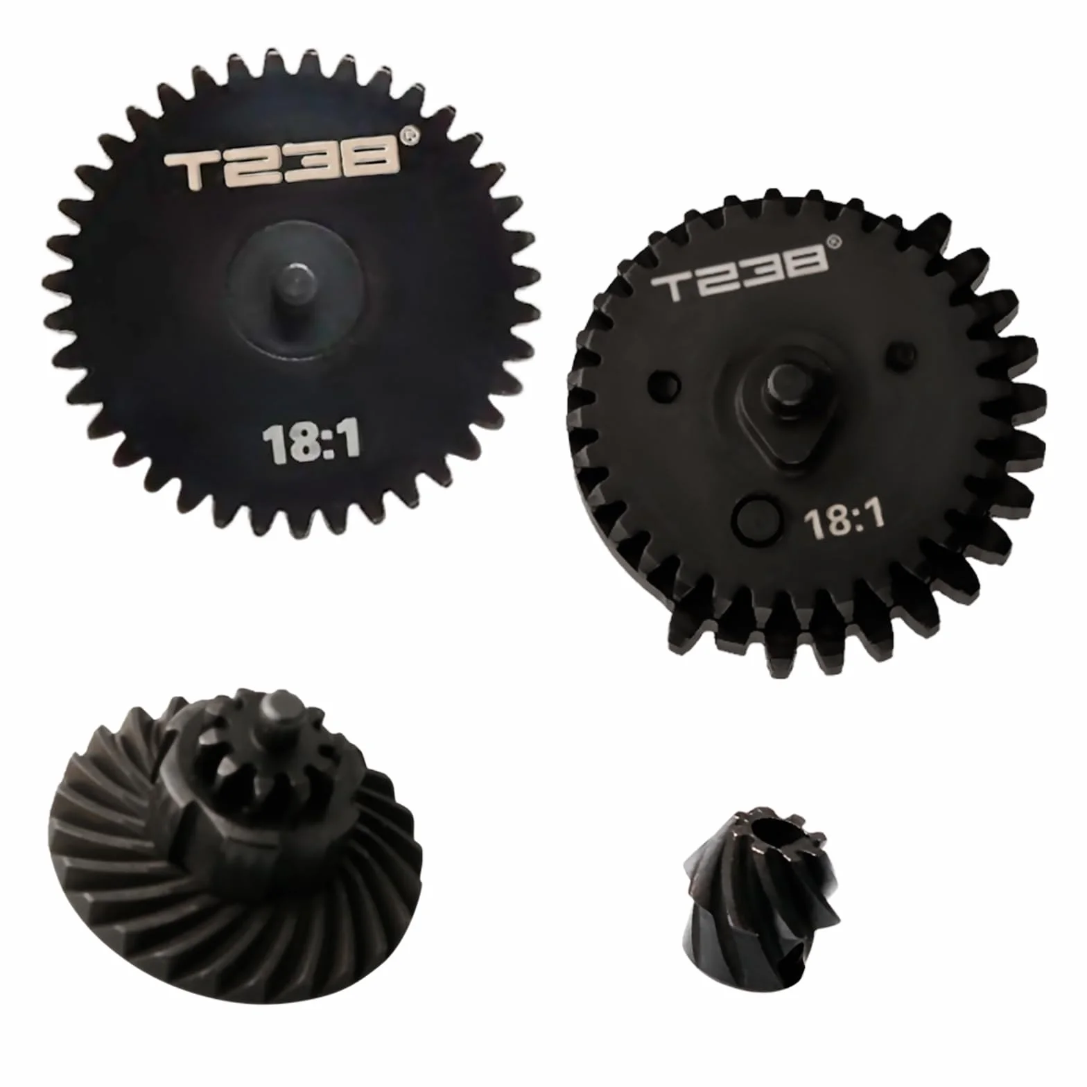 Juego de engranajes en espiral 13:1 16:1 18:1 para AEG V2 V3 M4 AK MP5 G36 P90 40Cr CNC