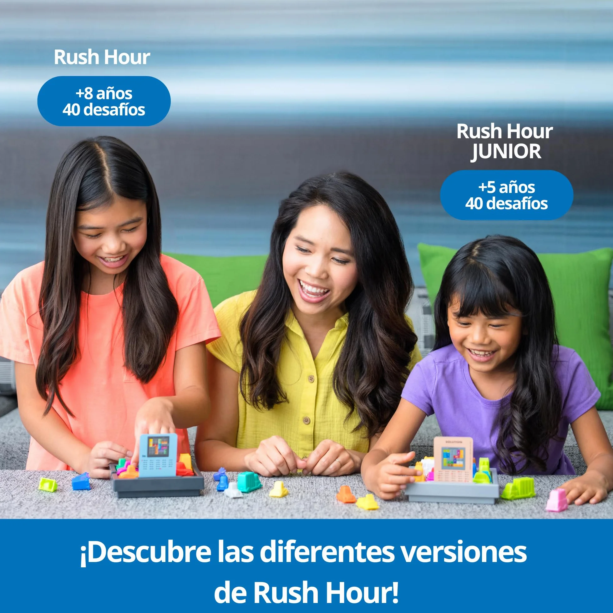 ThinkFun - Rush Hour | Juguetes Niños 8 Años o Más | Juego Mesa con 40 Desafíos | Juego de Mesa 8 Años Lógica | Rompecabezas Niños | Regalo Navidad