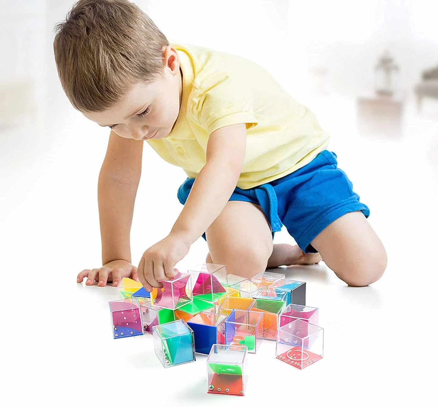 Comius Sharp 24 Pcs Mini Rompecabezas y Puzzles, Juegos de Habilidad con Niveles Diferentes, Set de 3D Laberintos para Regalos de Fiesta Cumpleaños