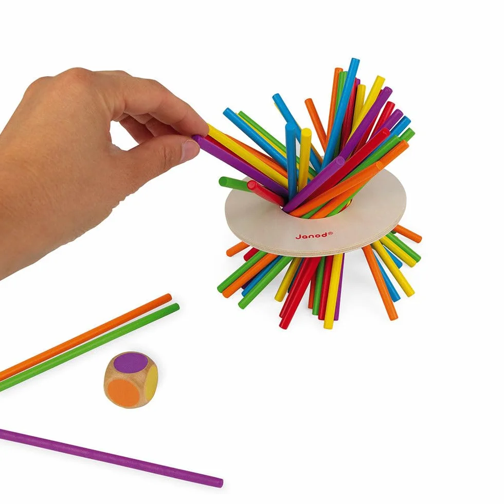 Janod - Juego de Habilidad Crazy Sticks - En Madera - Desde 3 Años, J02695