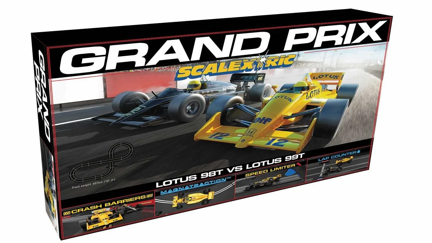 Scalextric 1980s Grand Prix Race Set Conjuntos estándar, Multicolor, C1432M