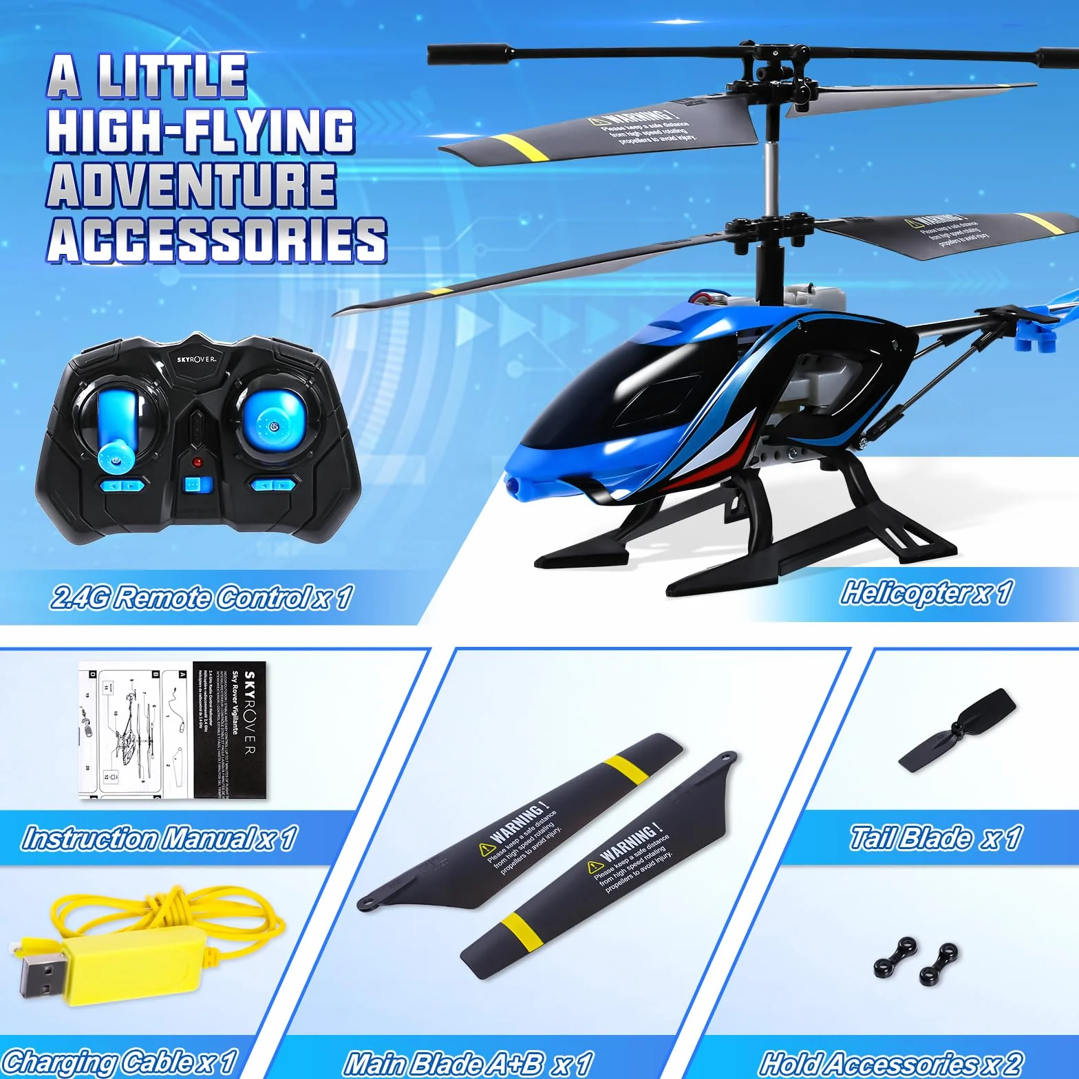 Helicóptero RC, 2.4G Avion teledirigido con Luces LED, Helicóptero teledirigido Juguete Interior Exterior Niños Juguete para Niños Niñas 8 9 10 11 12 Años