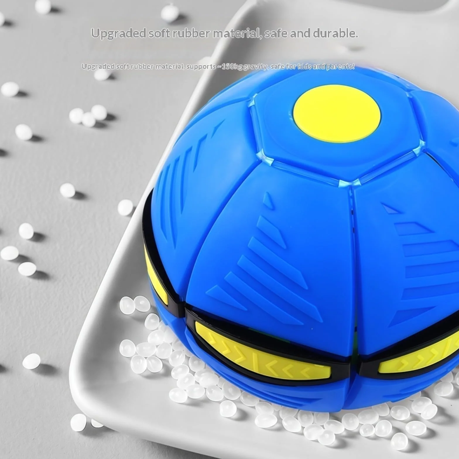 2026 Nueva Pelota Hinchable para niños, platillo Volador mágico, Pelota de Saltar, interacción Entre Padres e Hijos, Juguete Luminoso para reacción física educativa, con 6 Luces