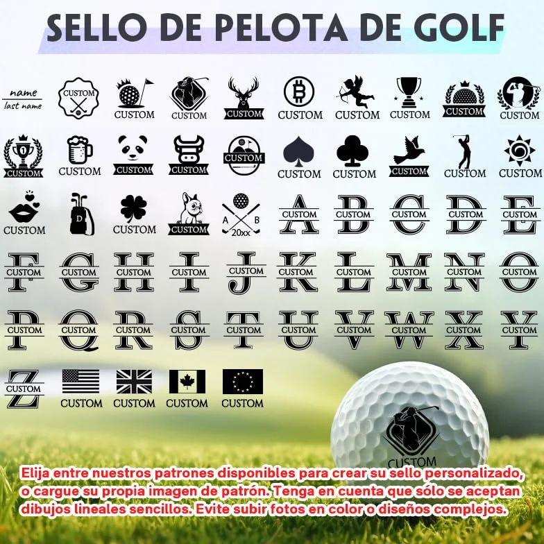 Personalizado Sello de Bola de Golf con Tinta de Secado rápido Duradera