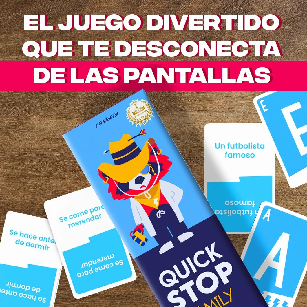 ATM Gaming Quickstop Family Juego de Mesa Rápido Competitivo Regalo Original