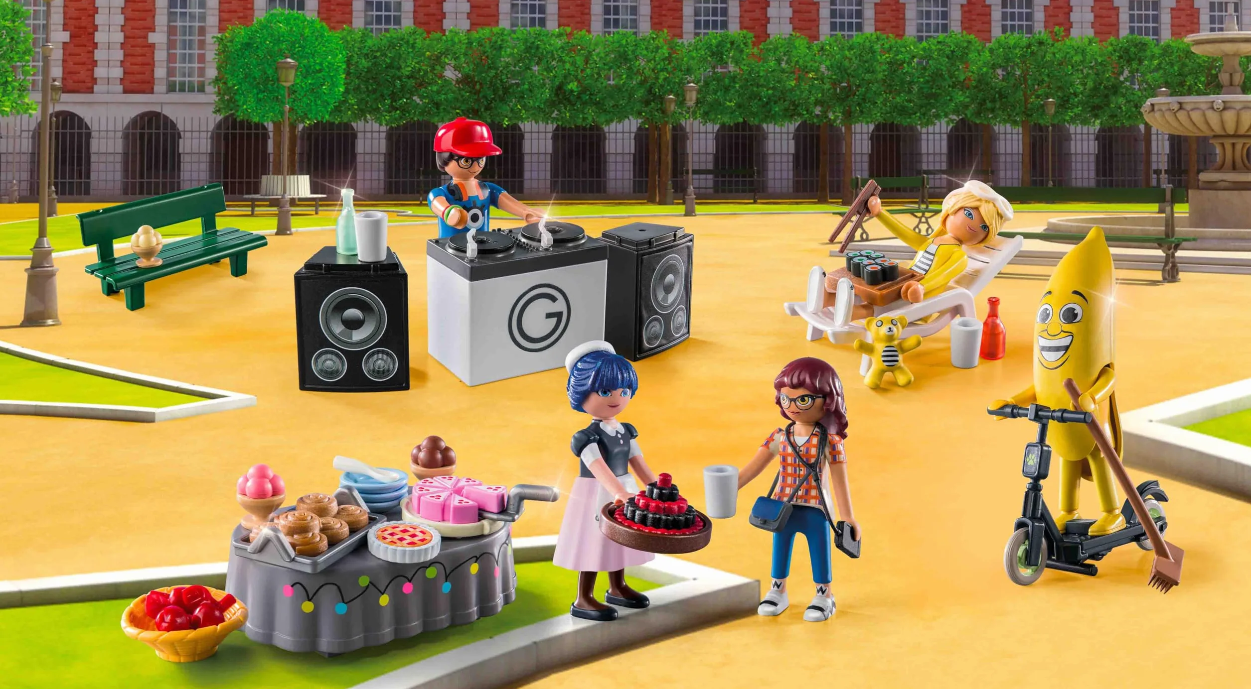 PLAYMOBIL Miraculous 71344 Calendario de Adviento: Pícnic en París, 24 sorpresas, 5 Figuras, Juguetes para niños y niñas 4+