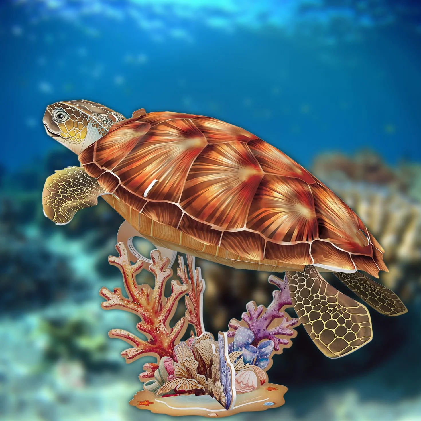 National Geographic - Tortuga Marina | Puzzle 3D | Maquetas para Montar | Regalo Niño 8 Años | Regalo Niña 8 Años | Manualidades Adultos | Puzzle Infantil | 31 Piezas