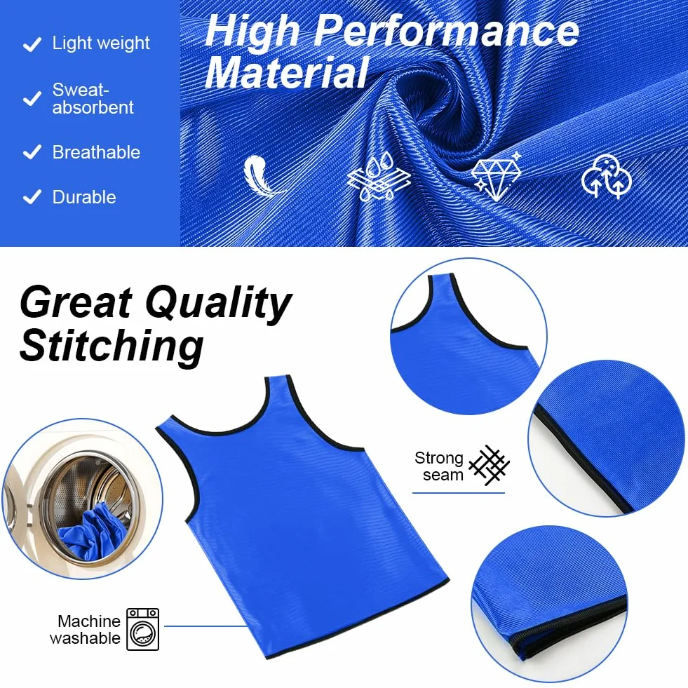 Petos Futbol Brillante 6Pcs Chaleco Entrenamiento Malla Transpirable Niños Adultos