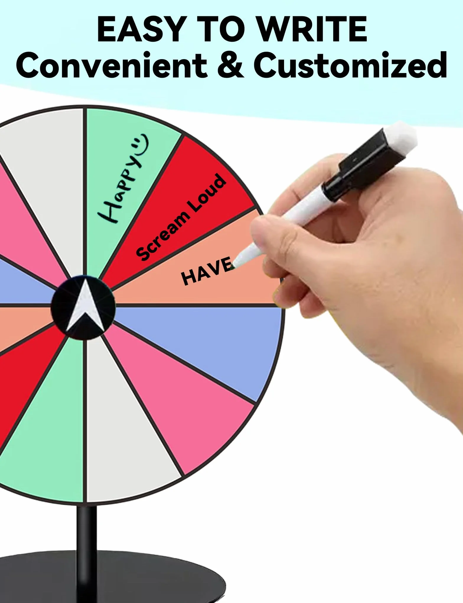 Ruleta de la Suerte Giratoria Acrílico Personalizable para Juegos