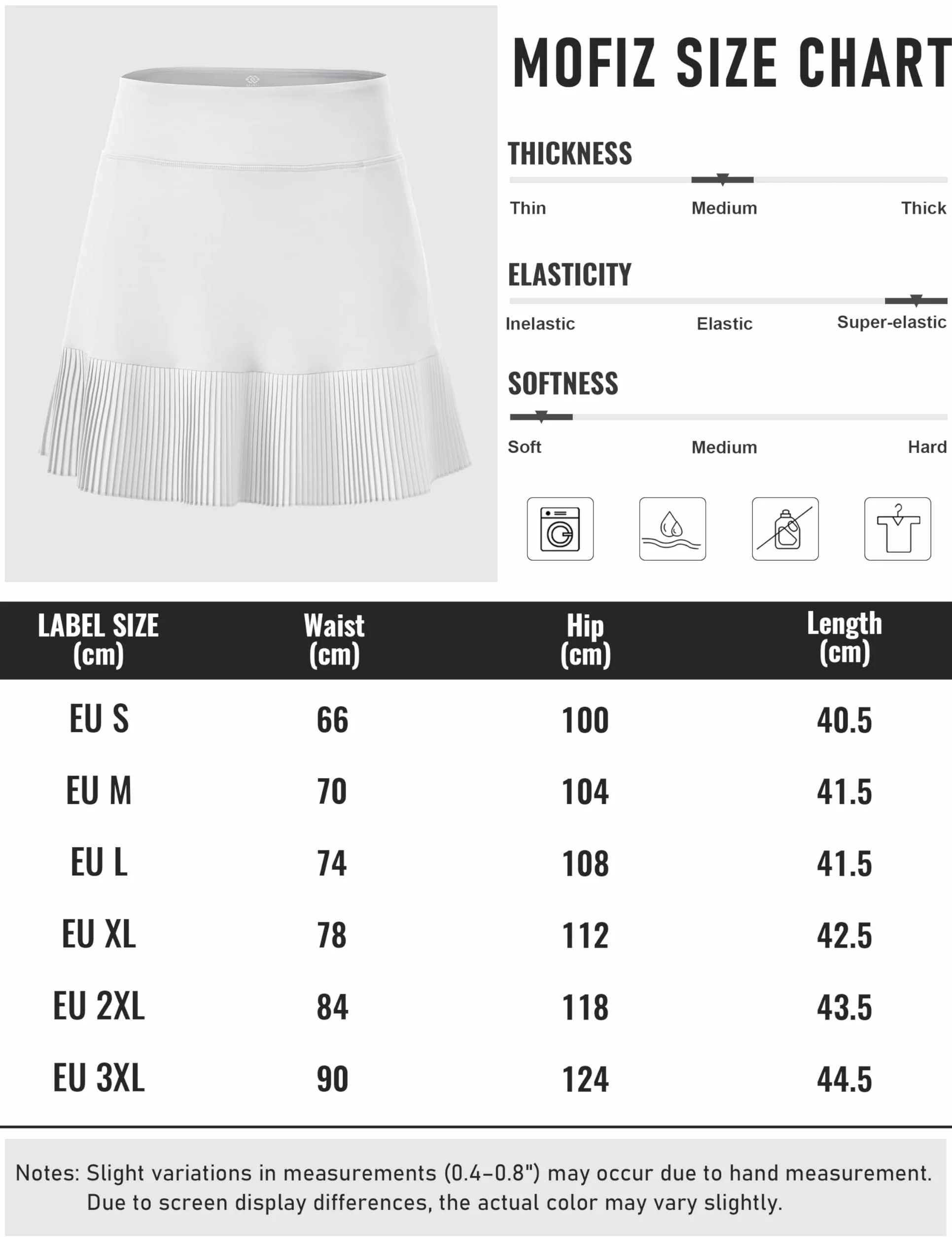 Falda de tenis para mujer MoFiz 16 pulgadas cintura alta golf UPF50+ plisada con bolsillos