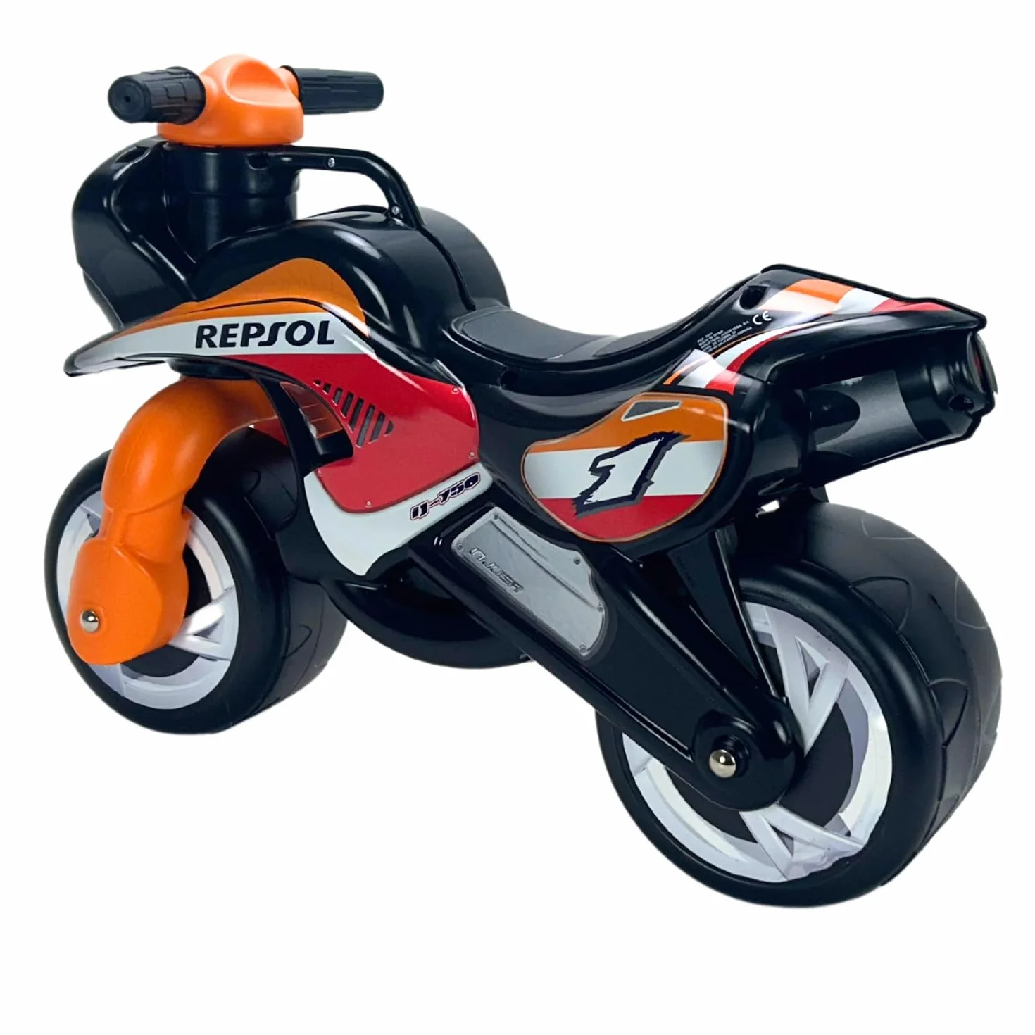INJUSA Tundra Tornado Repsol Correpasillos para Niños 1-3 Años Moto Juguete de Equilibrio Ruedas Anchas Ergonómica