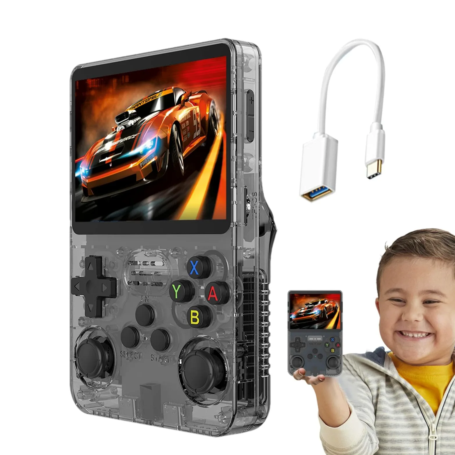 Retro Game Handheld - Jugador de Juego Retro Recargable | Consola de | Videojuegos, Juegos Retro clásicos para cumpleaños, día del Padre