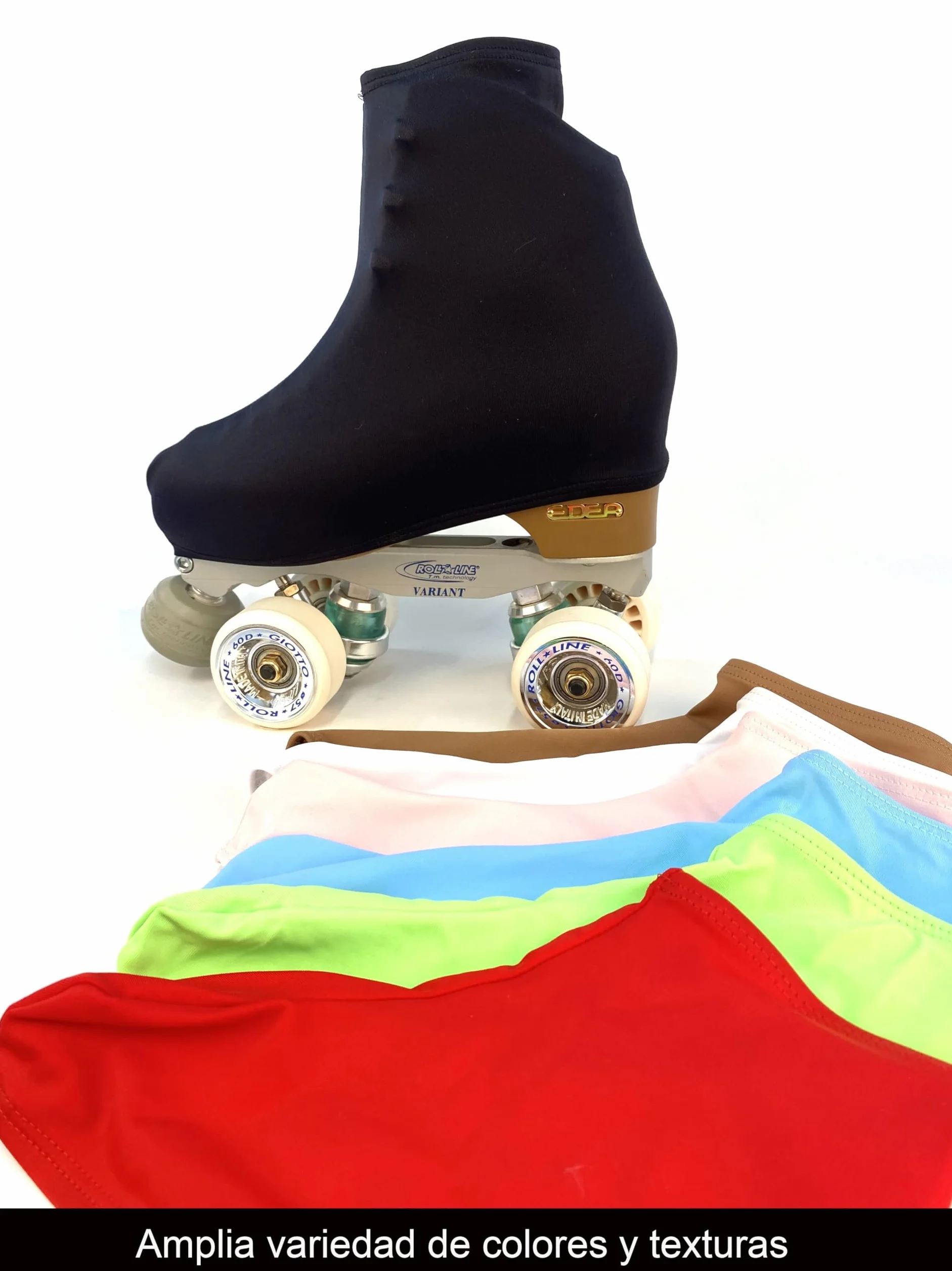 CRLSPORT Cubre patín para niña y Mujer, Funda PatinSkate, 180 Densidad, Talla Universal, Negro