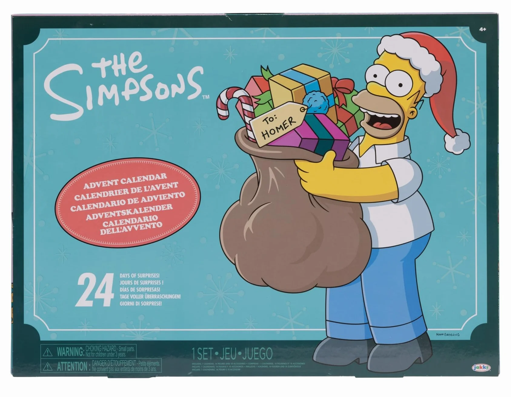 Los Simpsons - Calendario de Adviento de los Simpsons - 24 Figuras y Accesorios de Hasta 3 cm - Colecciona los Clásicos Personajes de Simpsons