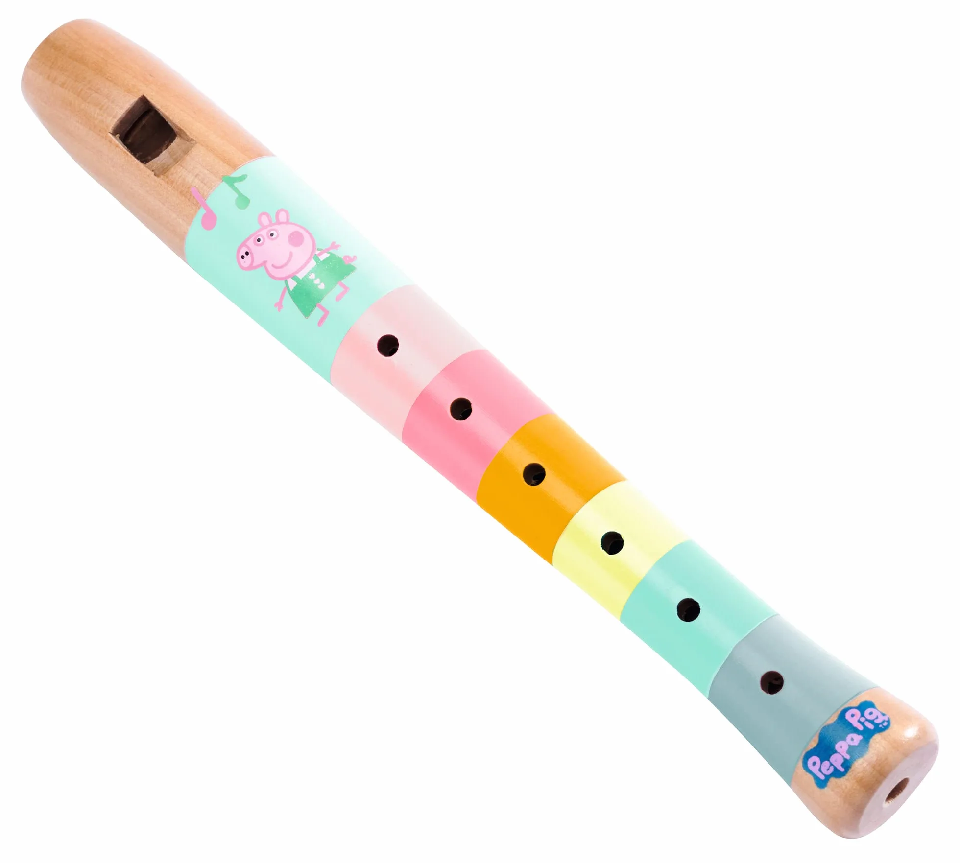 Eichhorn - Flauta de Madera de Peppa Pig de 20 cm de Largo, promueve la percepción auditiva de los niños, Produce Tonos armoniosos, de Madera de Chima, a Partir de 3 años