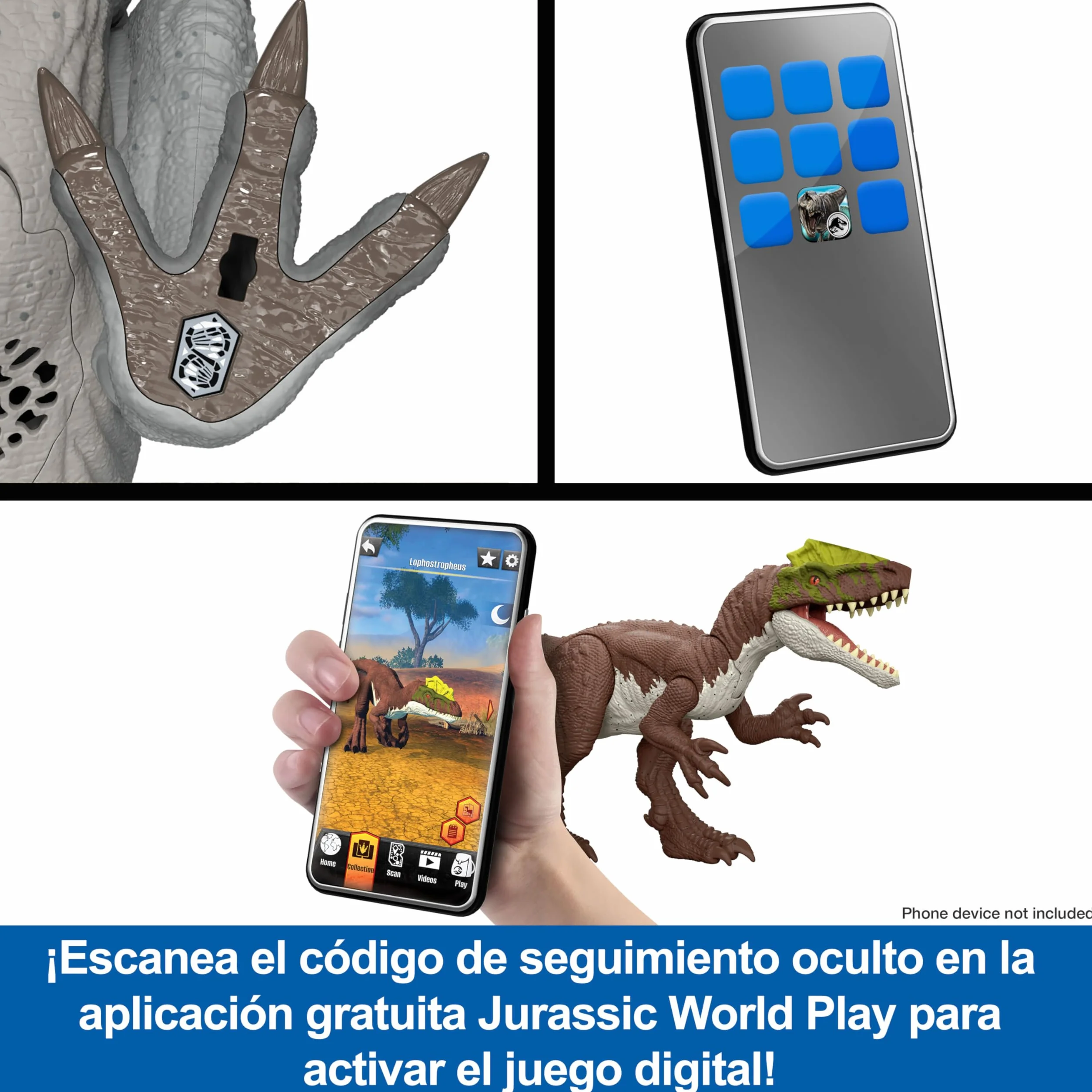 Mattel Jurassic World Rugido Salvaje Figuras de Dinosaurio con Ataque de Mordisco y Sonido, Juguete Articulado, JKL78
