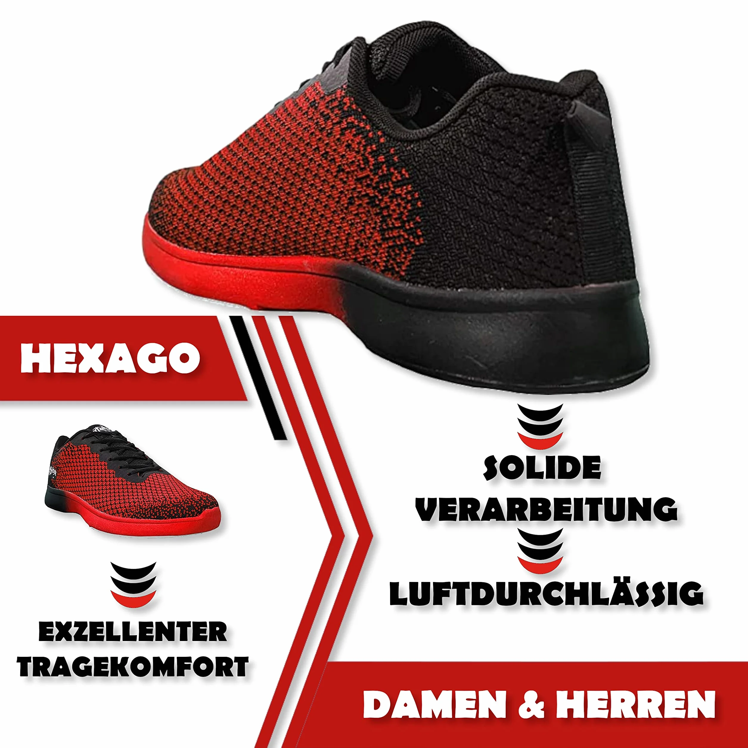 Aloha HexaGo Zapatos de bolos unisex para diestros y zurdos