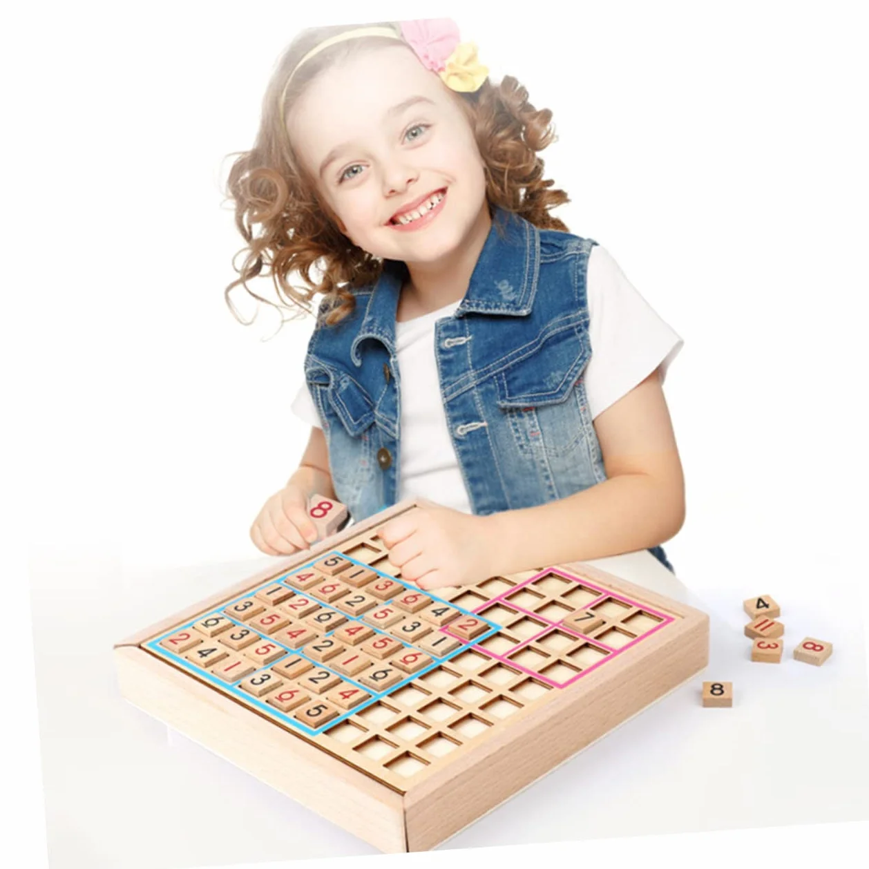 Genérico 1 Juego Sudoku De Madera Juegos Juguetes Educativos Juguete De Sudoku De Matemáticas De para De Educación Temprana Aritmético