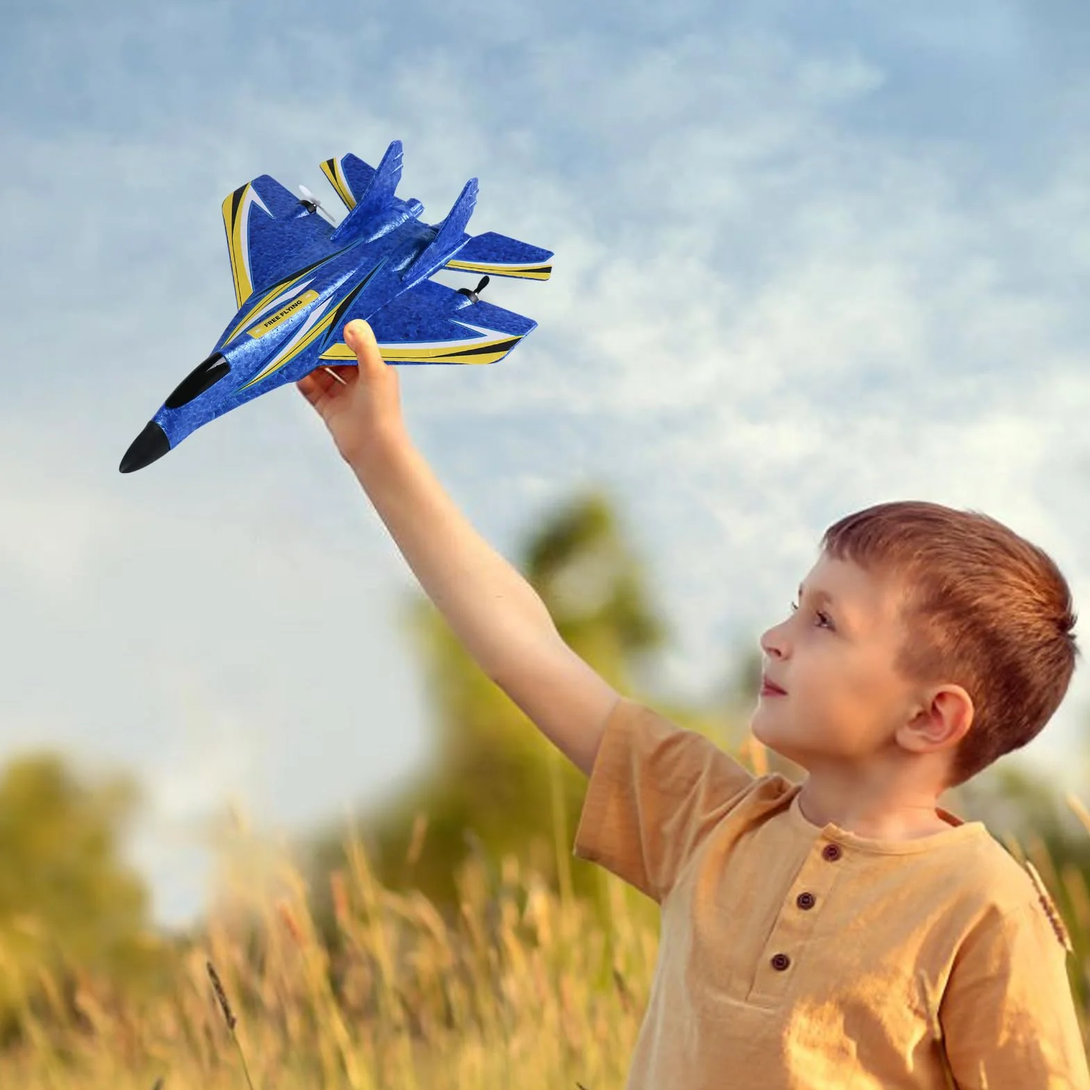 Avión Teledirigido: Alcance de 150 M, Avión RC, Fácil de Pilotar | Aviones de Caza Duraderos Listos para Volar (RTF), Aviones RC para Regalos al Aire Libre para Niños y Niñas, Adultos y Niños