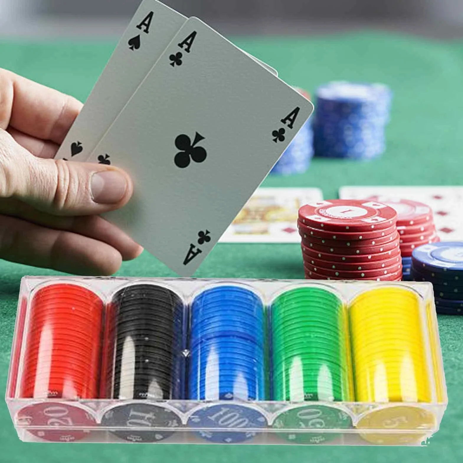 Chip Rack Clear Display Case Clear Tray Container with Lid Poker Chips Box Acryl PokerChips Tray Box Challenge Coin Display Mahjong Chips Storage Poker Chip Storage Box Poker Chips Organizer