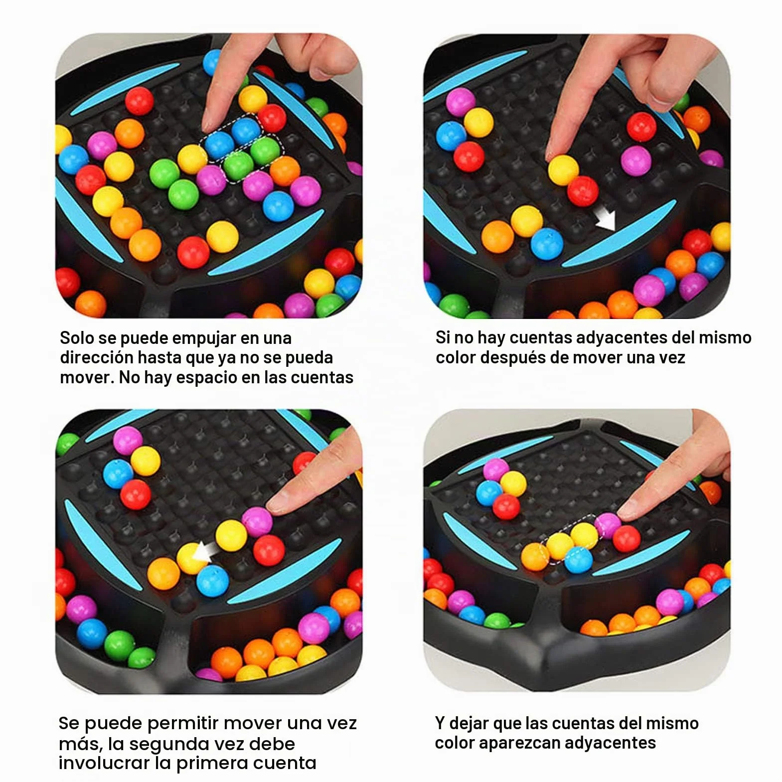 Clenp Juego De Mesa De Eliminación, Juego De Mesa De Eliminación De Bola De Arco Iris, Pensamiento Lógico, Juguete Educativo Interactivo A Juego para Niños, Padres