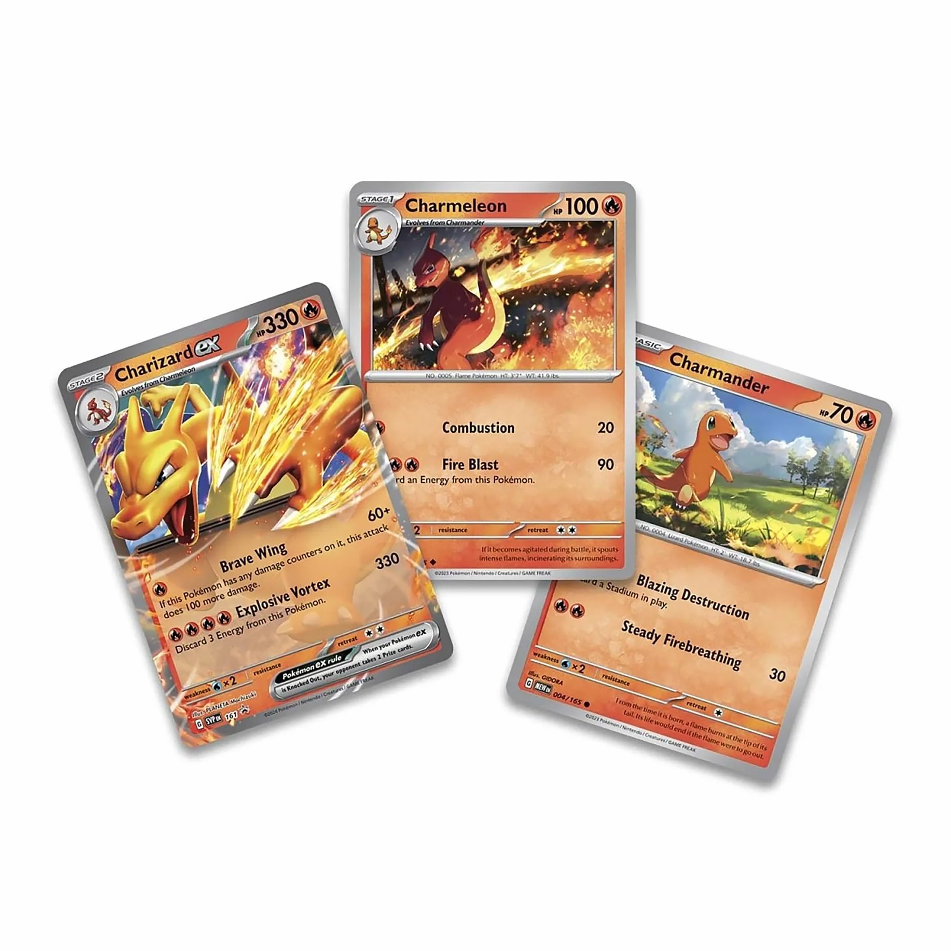 Pokémon: Colección superprémium Charizard ex (3 Cartas holográficas de promoción, 1 Figura para exhibir una Carta y 10 Sobres de Mejora)