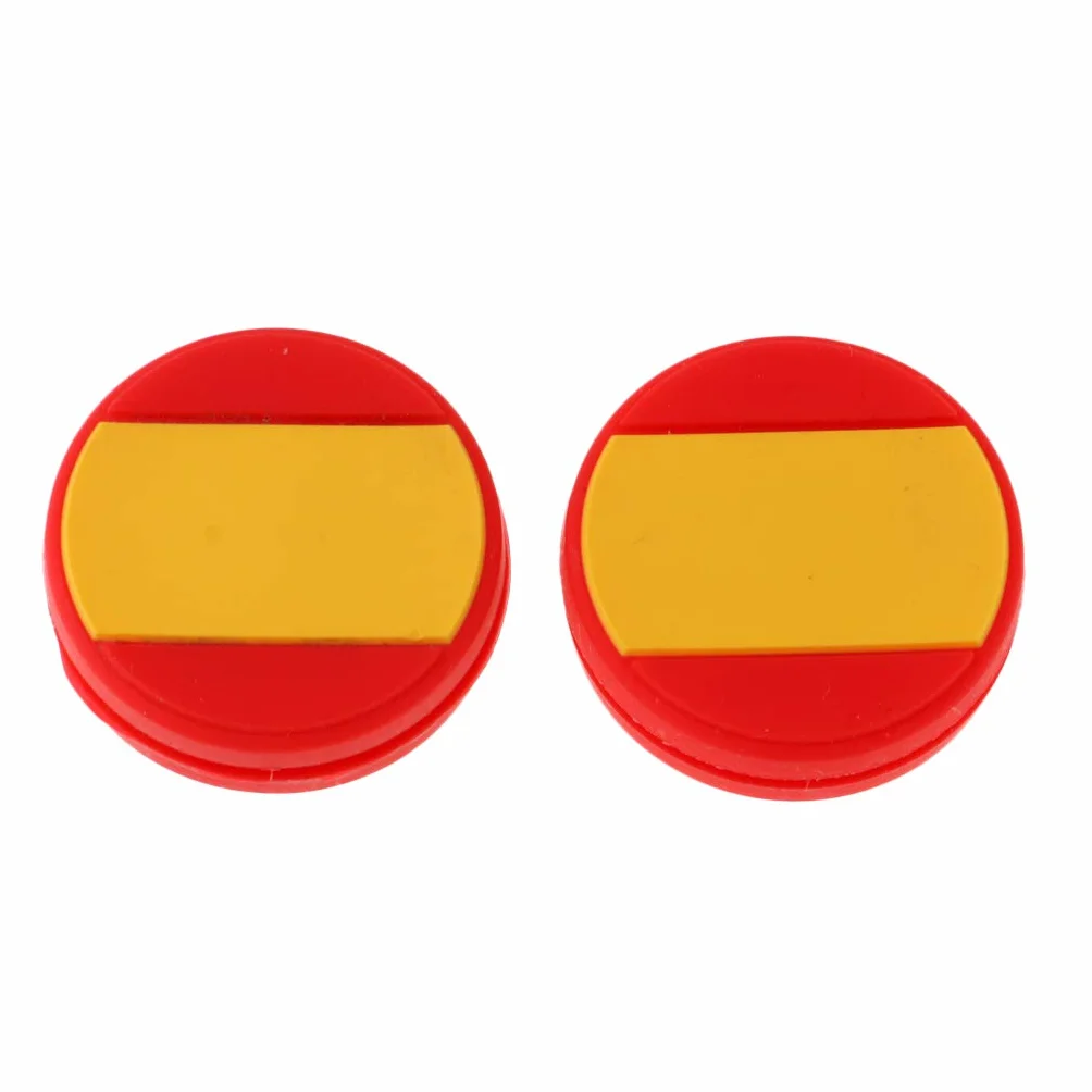 Baosity 2 Unids Amortiguador de Vibración para Raqueta de Tenis, Protección de Codo, Bandera España, 24x8mm