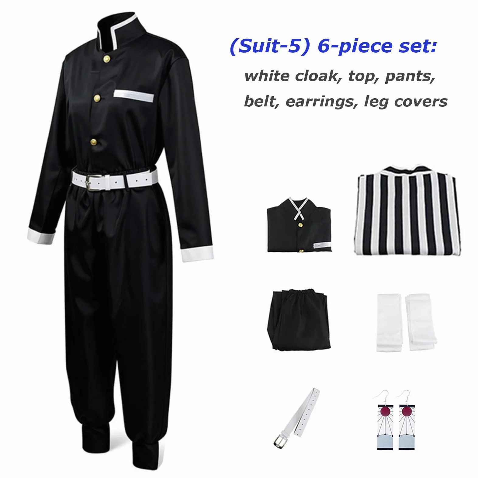 UZAIN Disfraz de cosplay de anime, kimonos, uniforme de Halloween