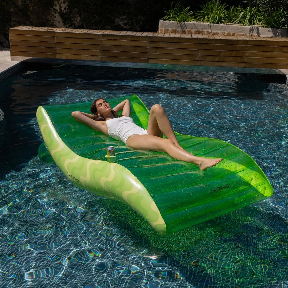 Flamingueo Colchoneta Piscina - Tumbona Hinchable, Flotadores Piscina, Hinchables para Piscina, Hamaca de Agua, Flotadores Gigantes, 114 x 180 x 70 cm
