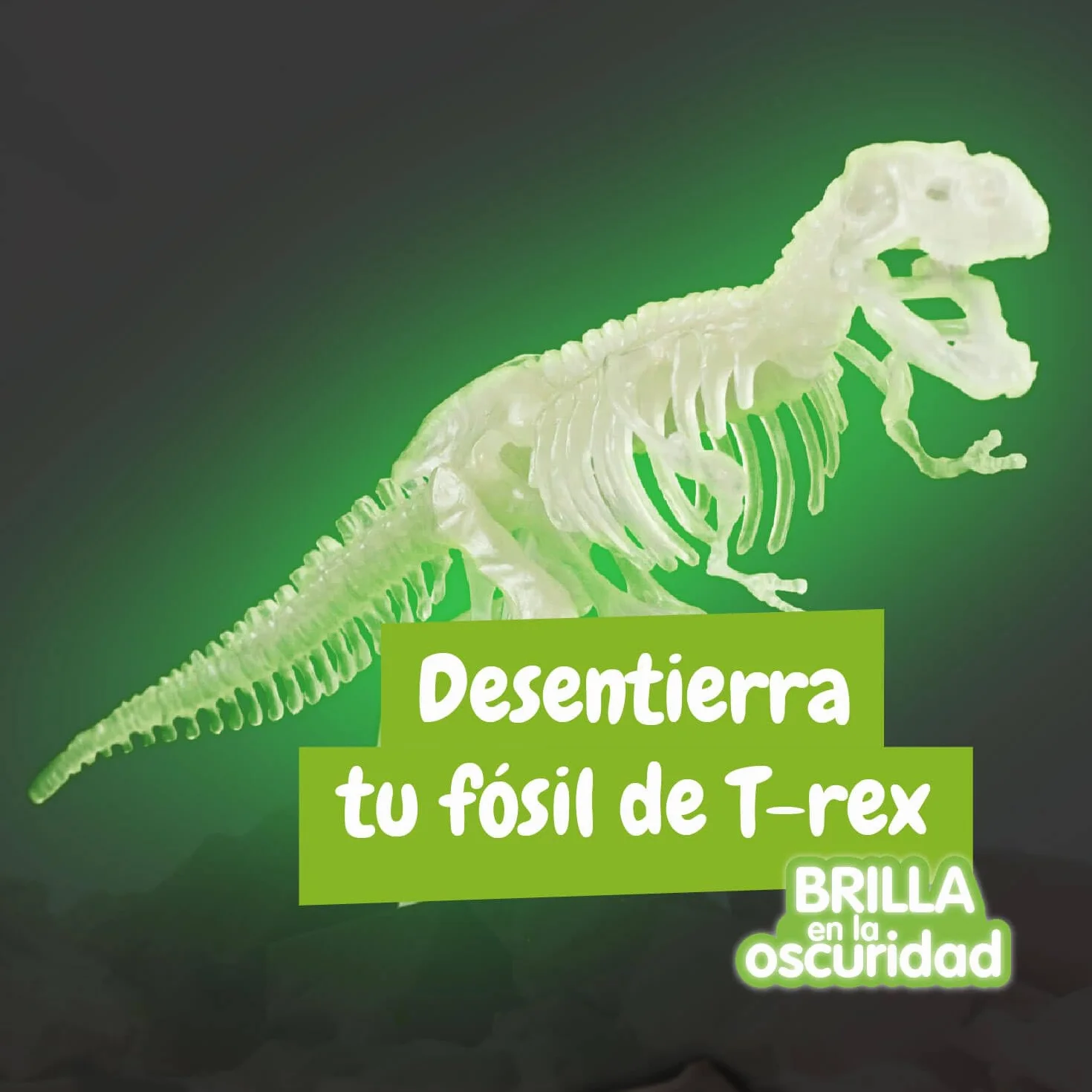Science4you T-Rex Excavaciones Fósiles para Niños - Excava y Encuentra Dinosaurios Que Brillan en la Oscuridad, Juguetes Regalos 6+ Años