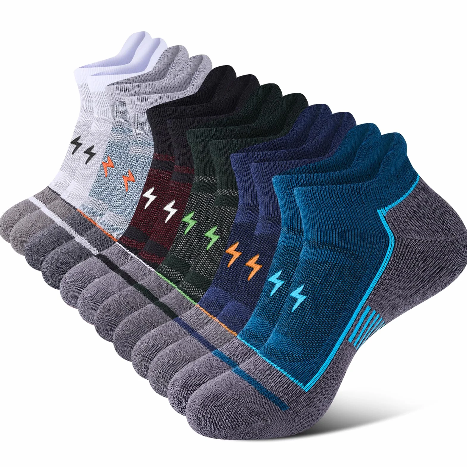Calcetines Tobilleros Hombre Mujer Anti-ampollas Transpirables Running 6 Pares 43-46 37-42 47-50