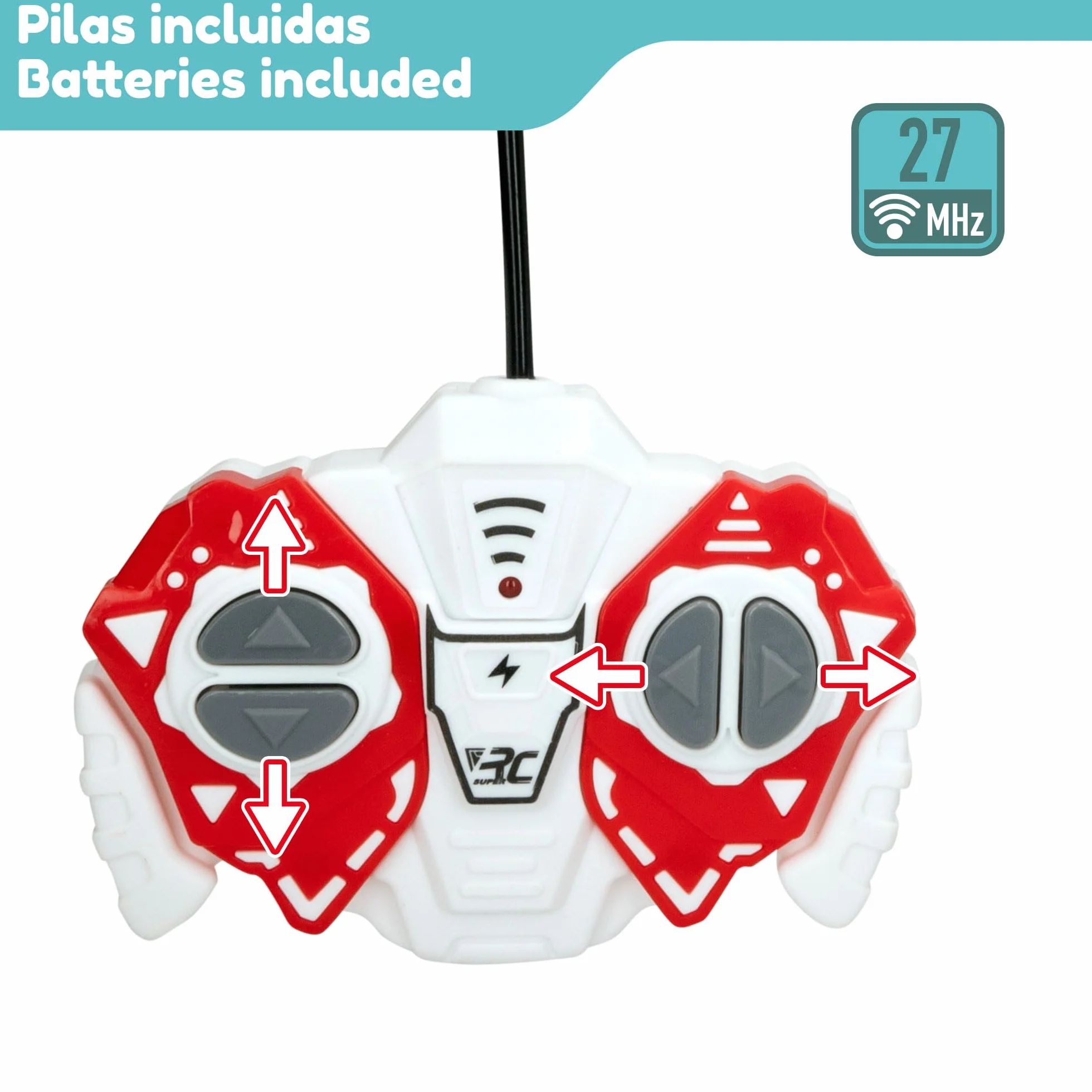 ColorBaby Speed & Go - Autobús teledirigido con Luces de Colores, Bus radiocontrol, Retro, Escala 1:30, Mando 27 MH.z, 5 km/h, 4 Funciones, Coches teledirigidos para niños, 4 años, 47530