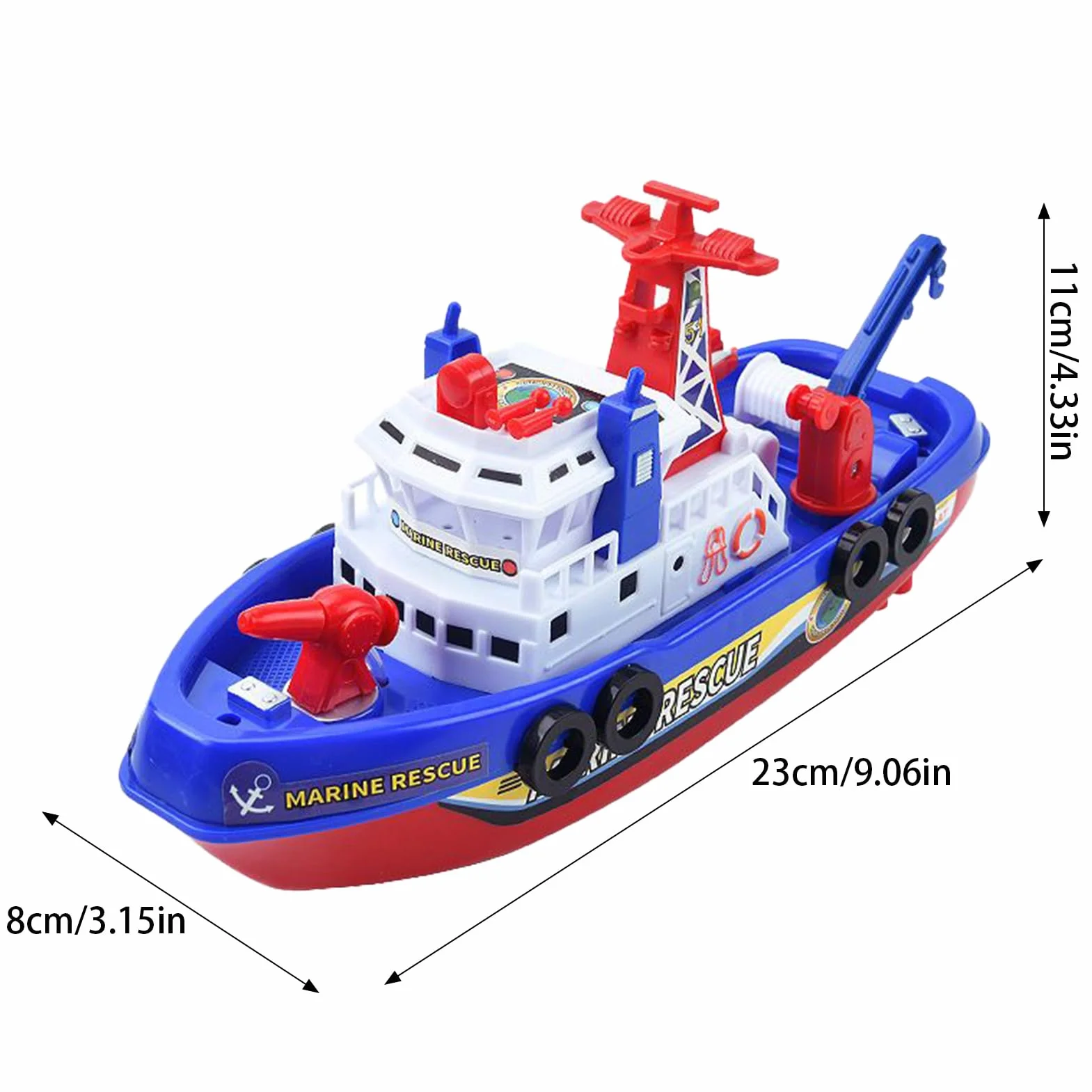 de baño para Botes para niños pequeños: Juguetes de bañera interactivos con Luces y Sonido, Juego de Botes de pulverización de Agua | Barco de eléctrico Flotante para niños pequeños, d