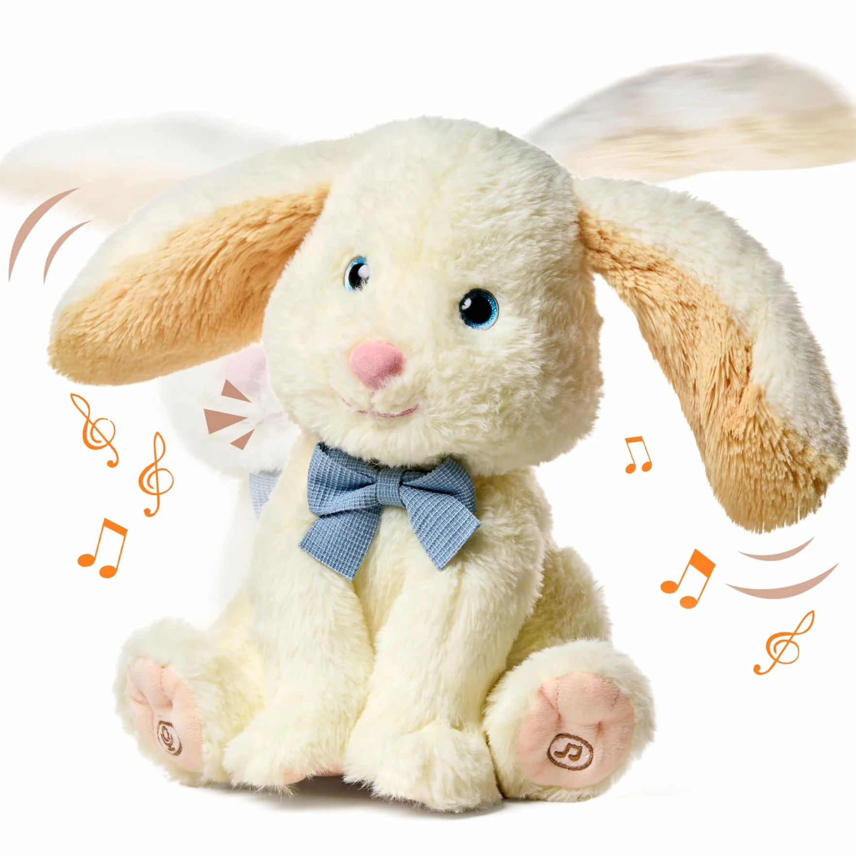 TUMAMA KIDS Juguetes Peluche Bebe, Conejito Mascotas eléctrico, Canta, Repite lo Que Dices, Juguete interactivas, Juguetes niña 1 2 3 años, Animales de Peluche Juguetes para Bebes