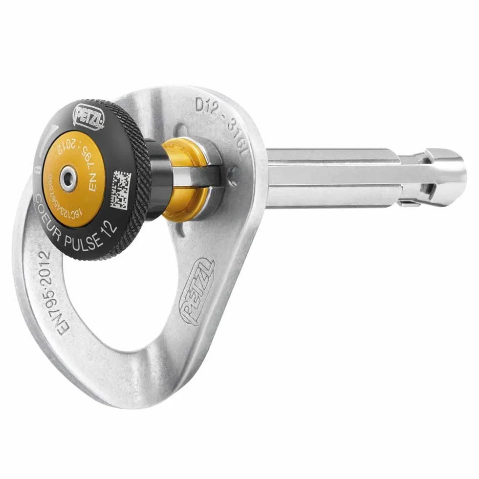 Petzl Coeur Pulse 12 Mm Anclaje Extraíble con Bloqueo Multicolor U Adulto Unisex