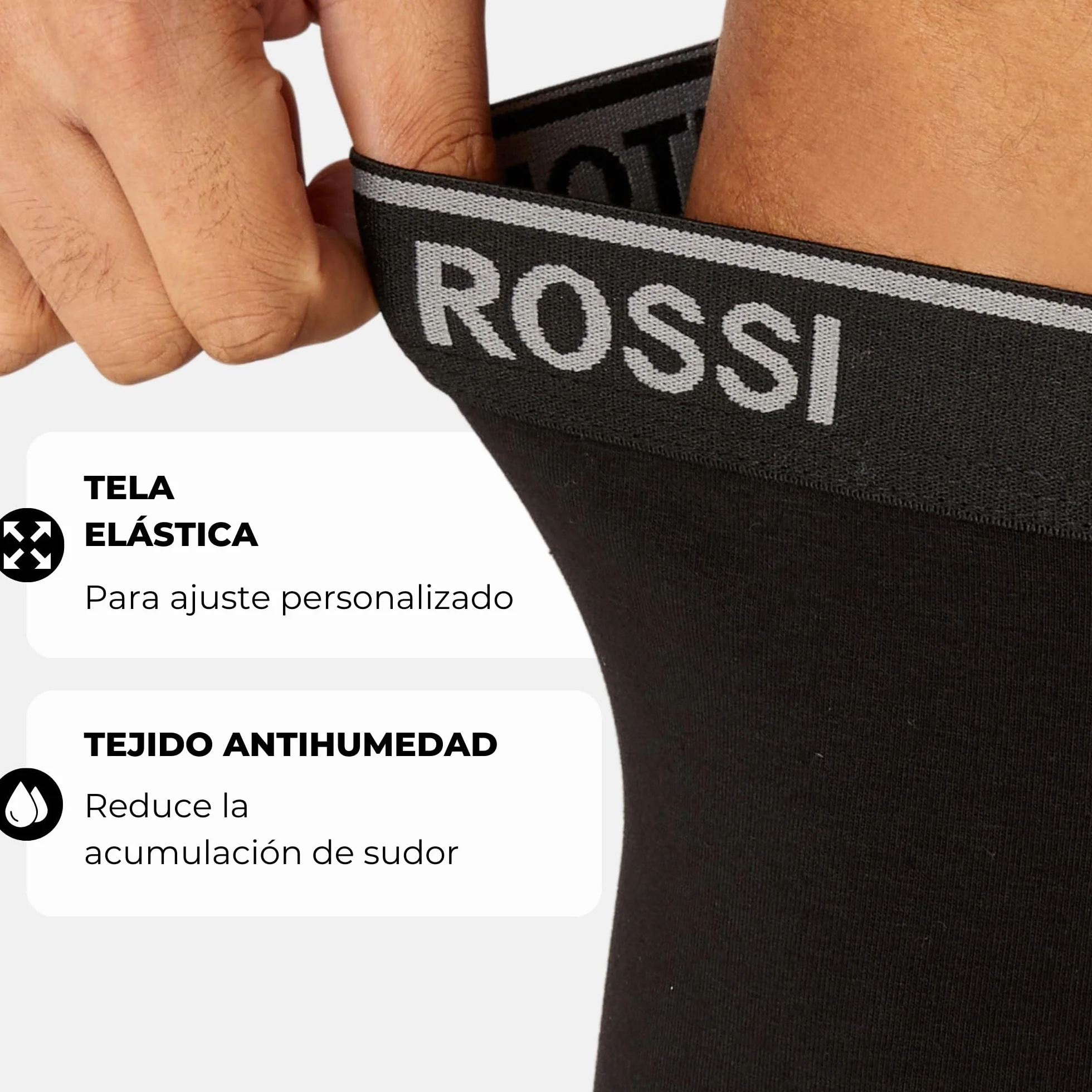 Antonio Rossi Boxers Ajustados para Hombre Paquete de 12 - Calzoncillos Tipo bóxer con Cintura elástica