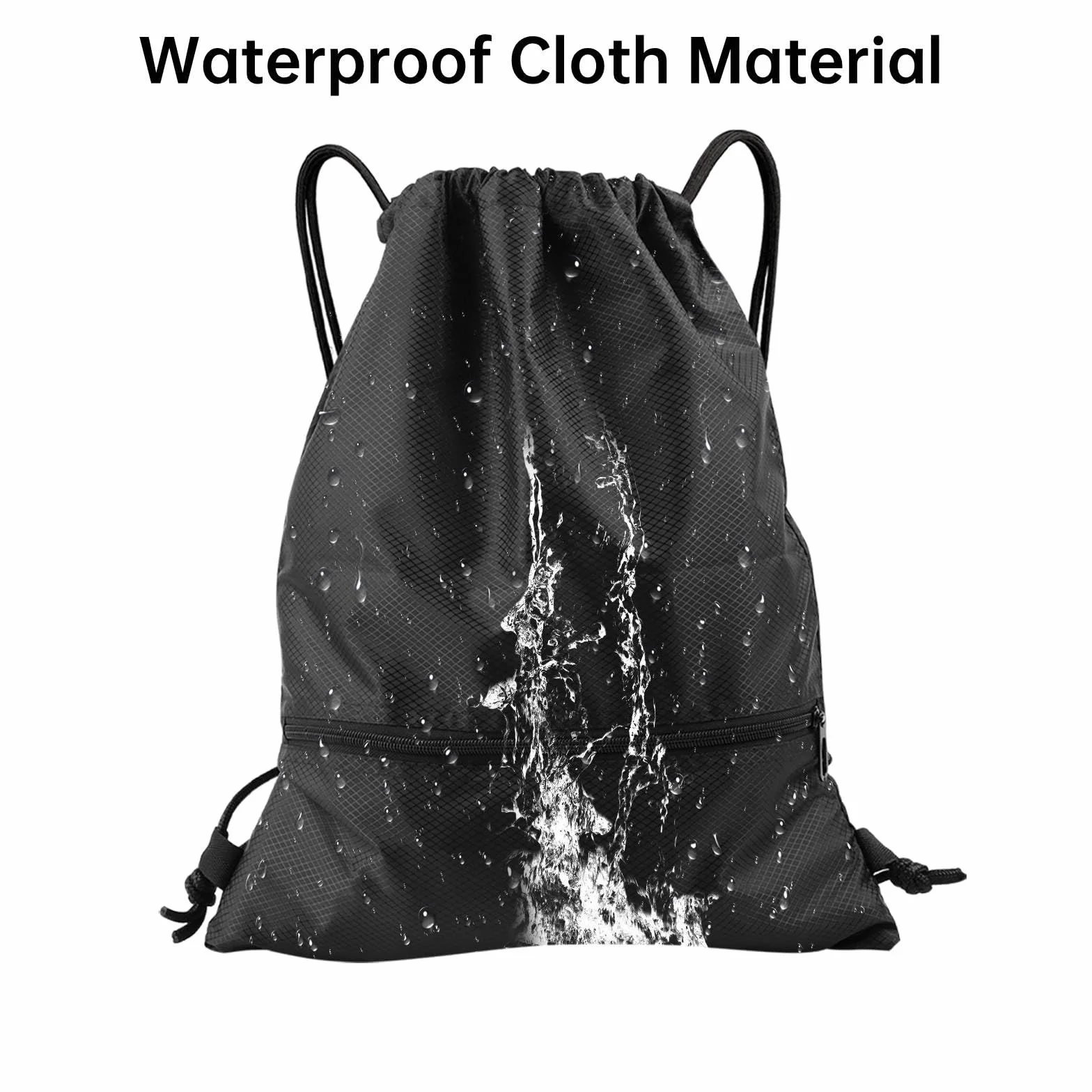 Mochila Deportiva con Cuerdas Gym Sack Unisex para Hombre Mujer