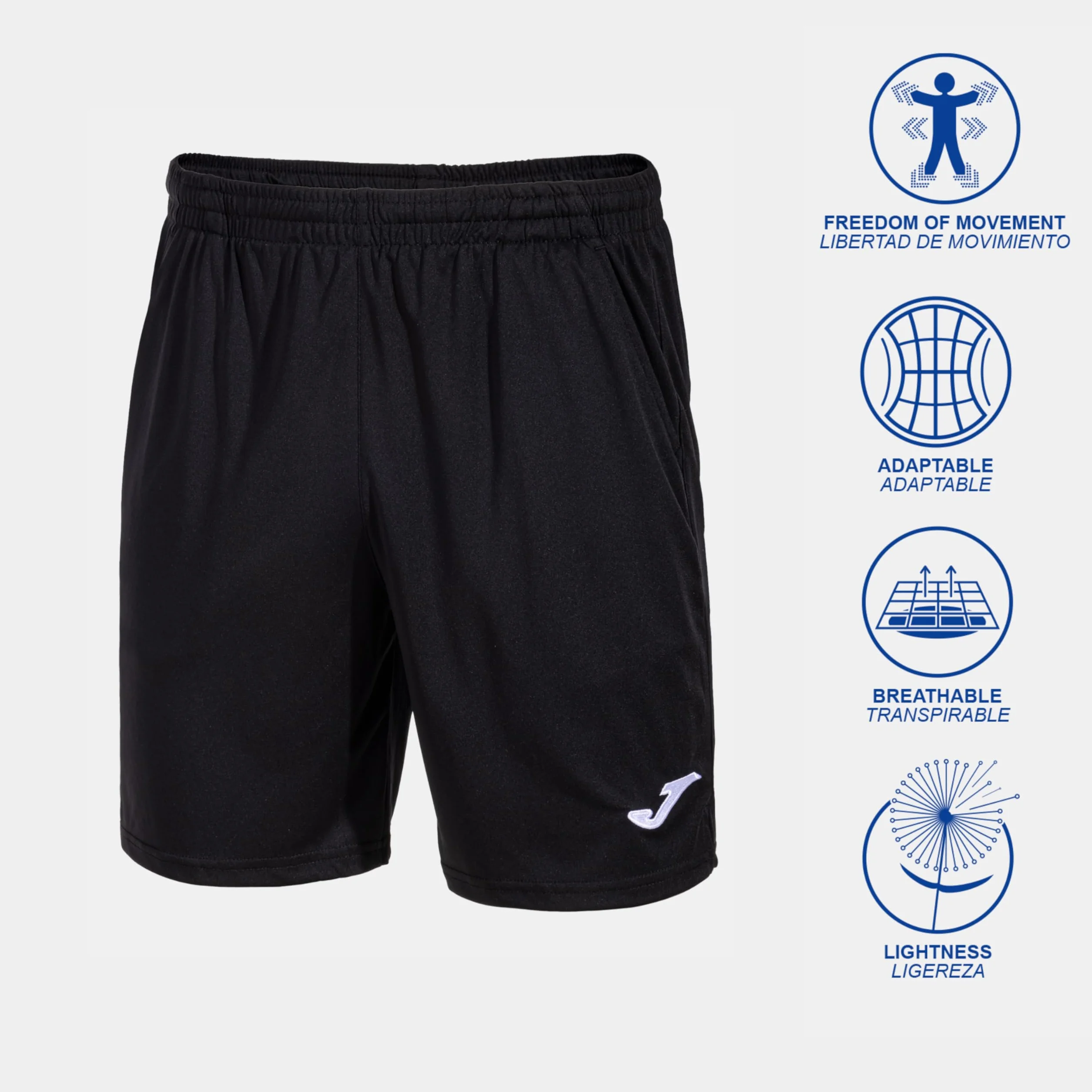Joma Short Deportivo Hombre Drive 6XS-3XL Bolsillos Cintura Elástica Cordón
