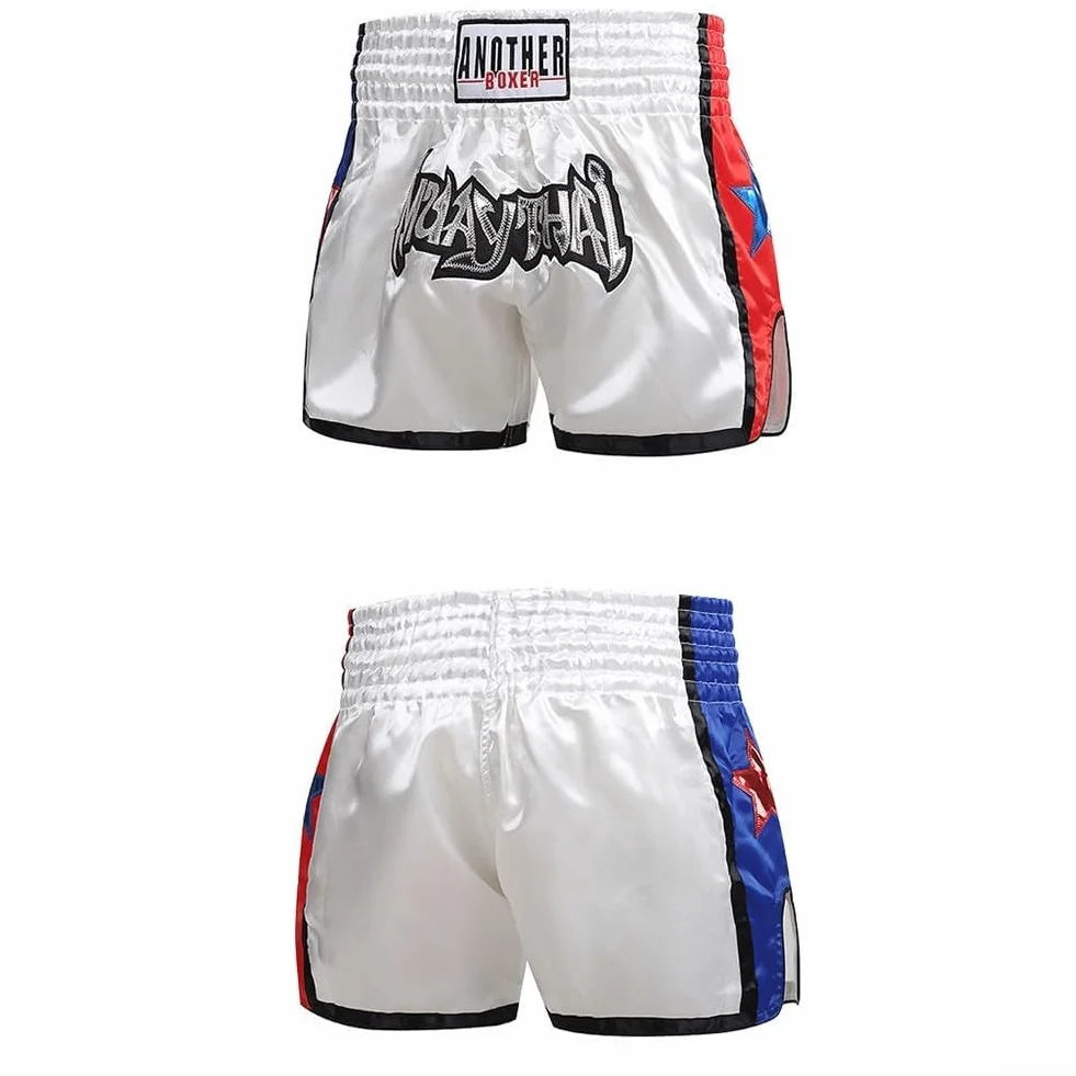 Pantalones cortos de Muay Thai para adultos, unisex, entrenamiento de boxeo