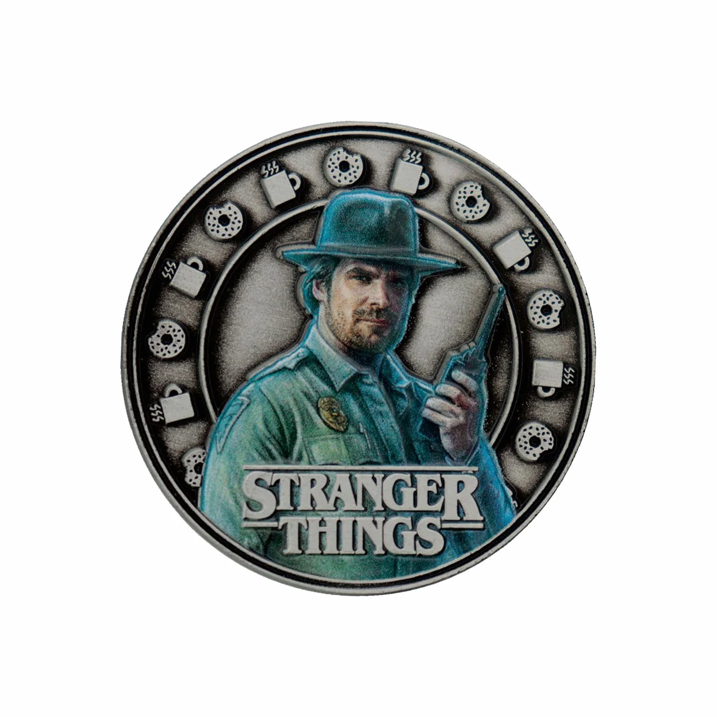 FaNaTtik Stranger Things Eleven and Hopper - Moneda coleccionable