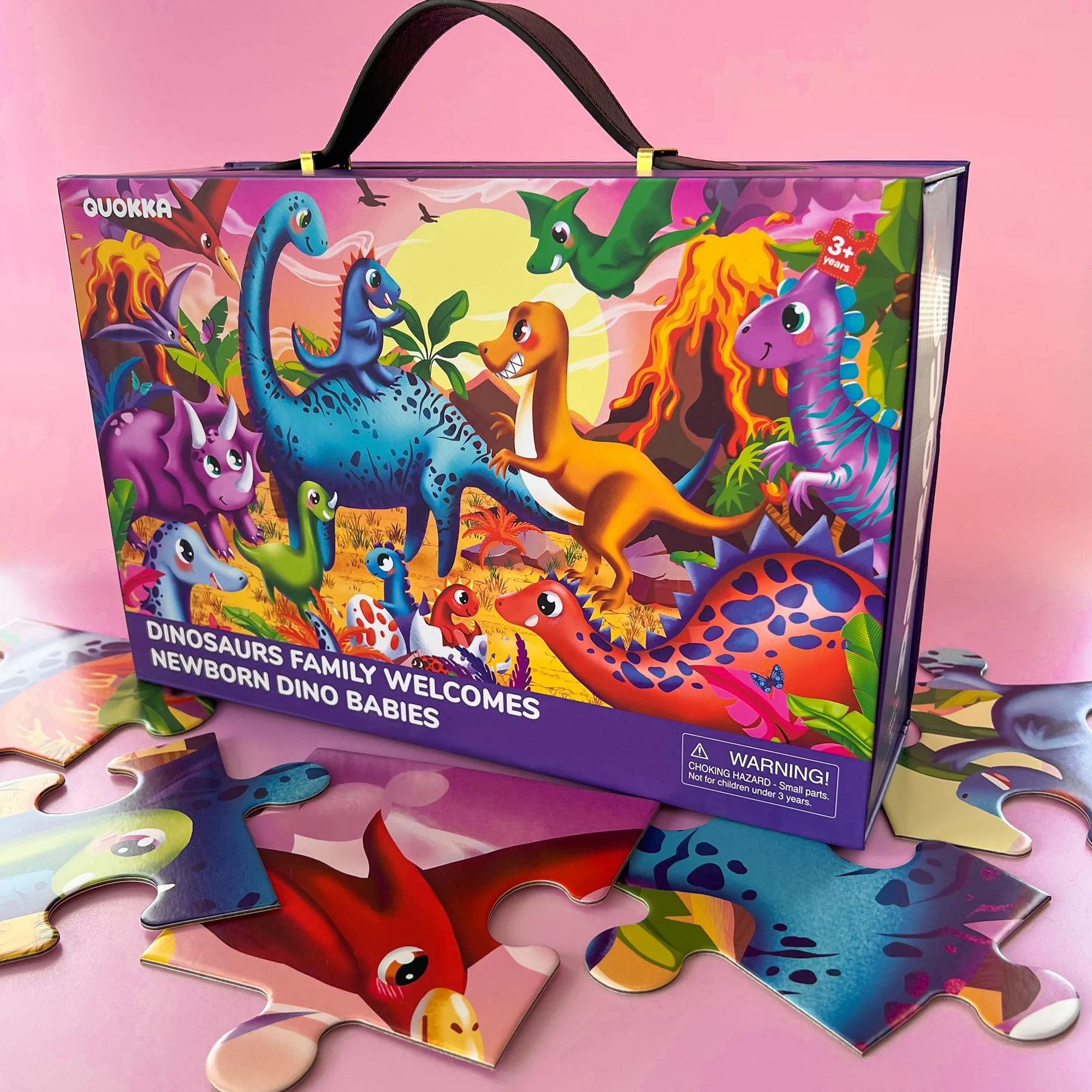 QUOKKA Puzzle Giant para Niños 3 4 5 Años - 60x90 cm 48 Piezas Puzzle XXL Gigante de Suelo Infantiles 5 6 Años - Grande Juguete Dinosaurios - Regalo Educativo para Niños y Niñas de 2 a 6