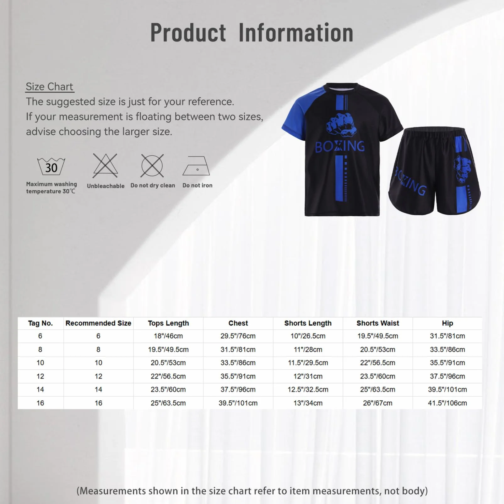 Conjunto Muay Thai Camiseta Pantalones cortos Boxeo MMA Kickboxing Entrenamiento 5-16 Años