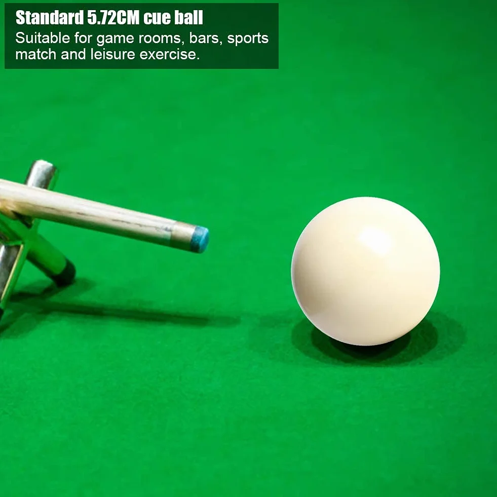 Bola Blanca de Billar Snooker 2 Piezas 5,72cm Resina Estándar para Entrenamiento