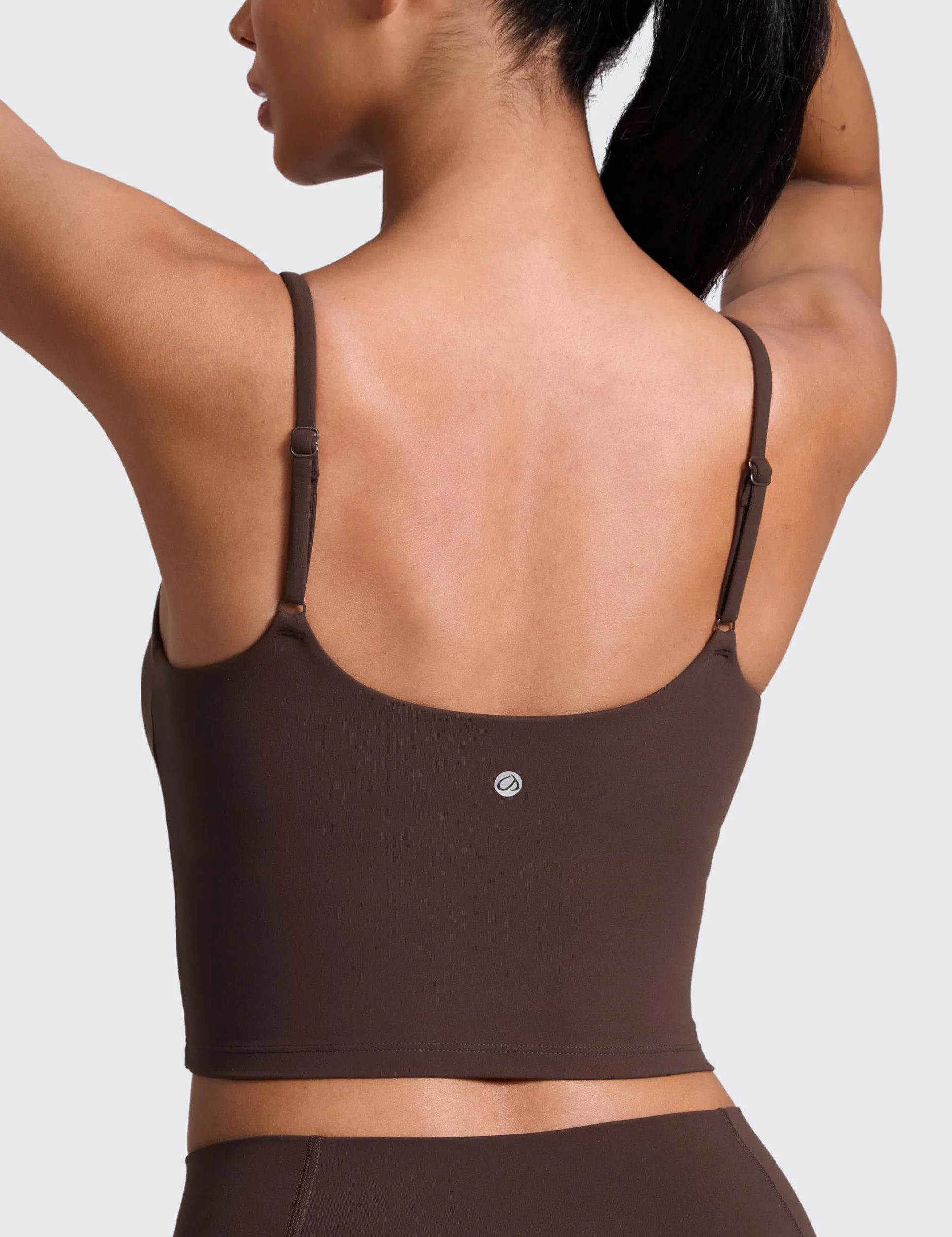 CRZ YOGA Butterlift Sujetador Deportivo Mujer Cuello Redondo Espalda en U Crop Top