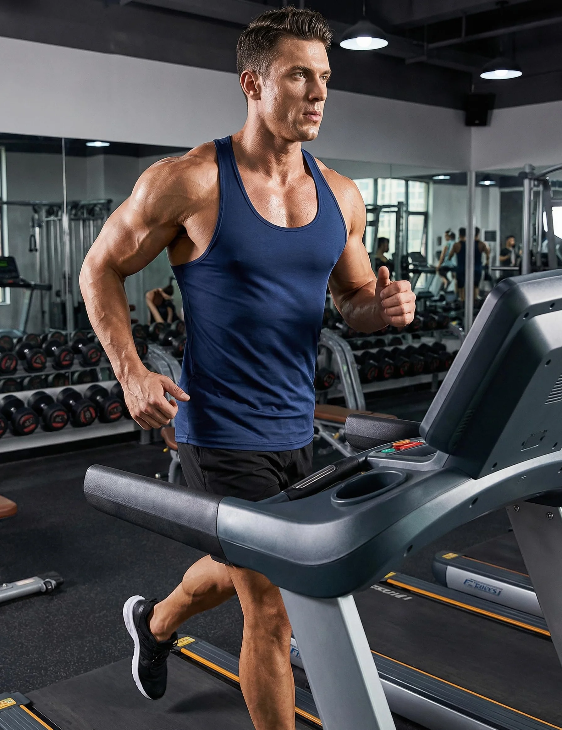 COOFANDY Camiseta de tirantes para hombre 3 unidades culturismo entrenamiento sin mangas fitness gimnasio