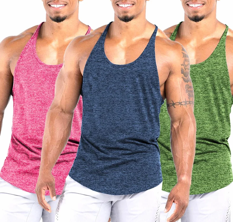 Camiseta Tirantes Entrenamiento Hombre Secado Rápido Culturismo Gimnasia